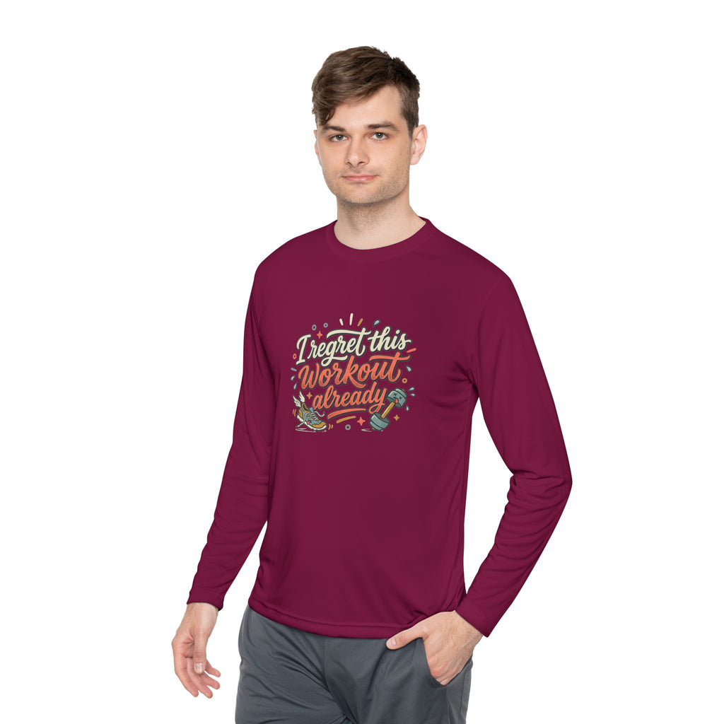 I Regret This Workout Already Unisex Lightweight Long Sleeve Tee