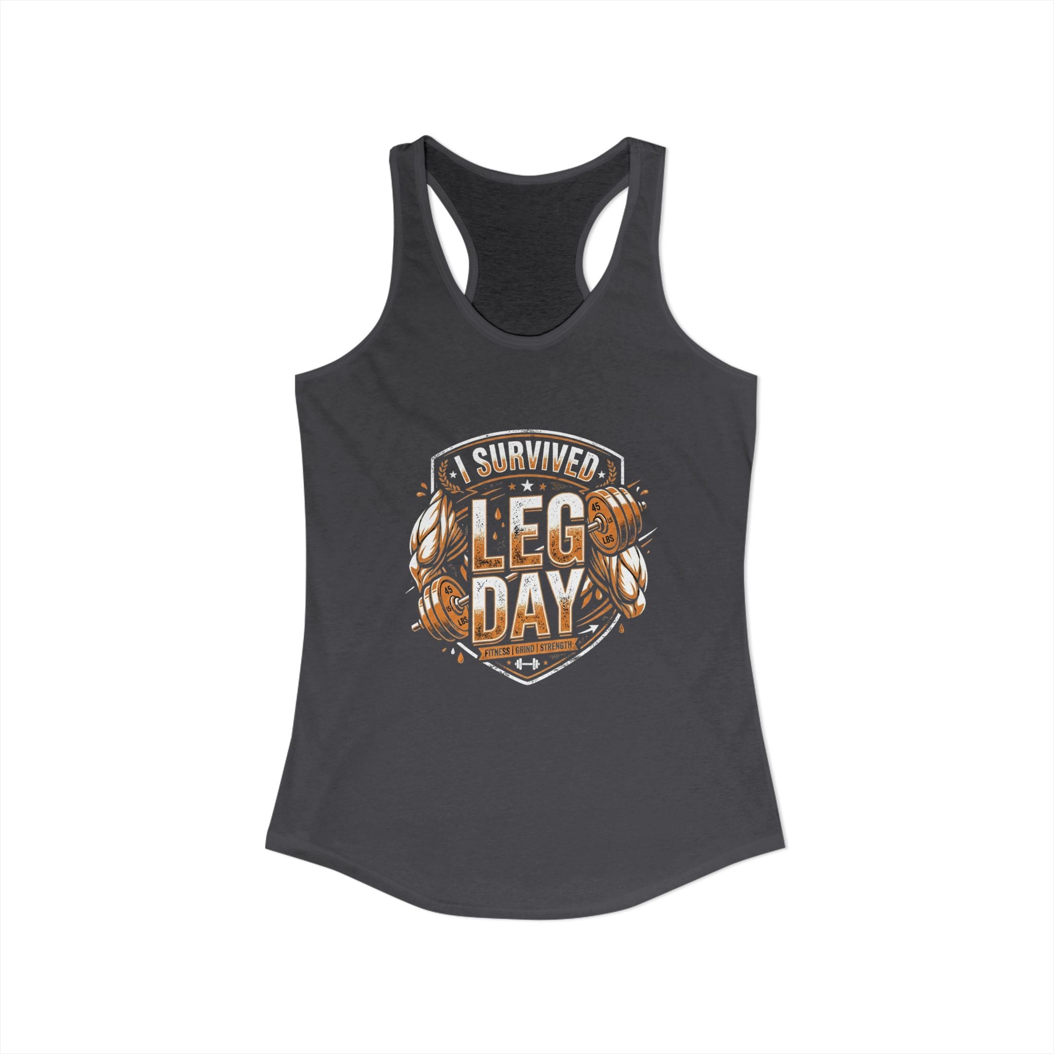 I Survived Leg Day Women's Ideal Racerback Tank