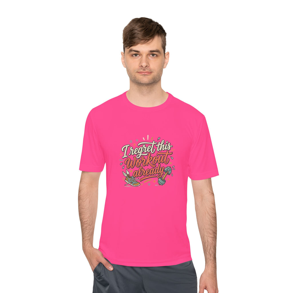 I Regret This Workout Already Unisex Moisture Wicking Tee