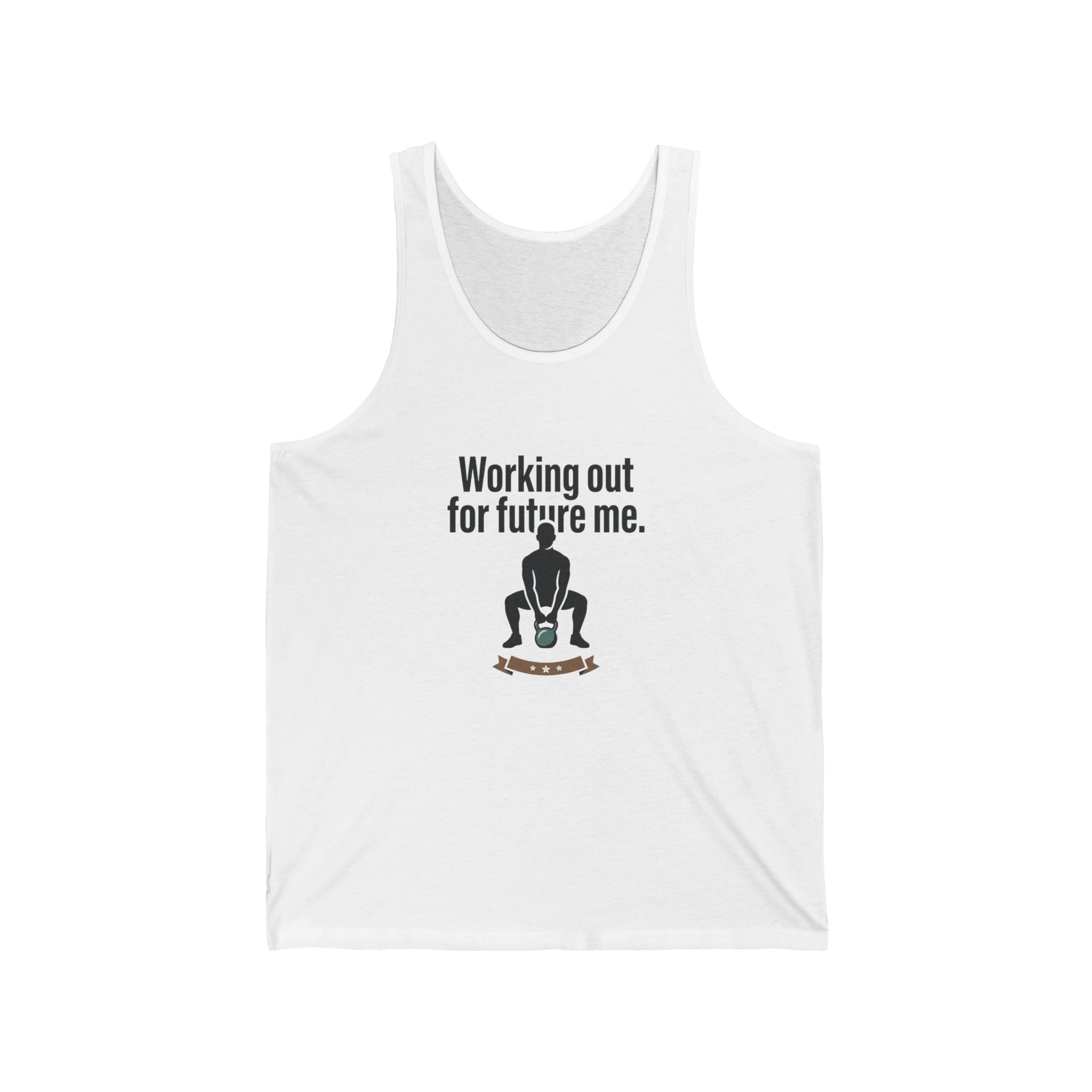 Working Out For Future Me Unisex Jersey Tank