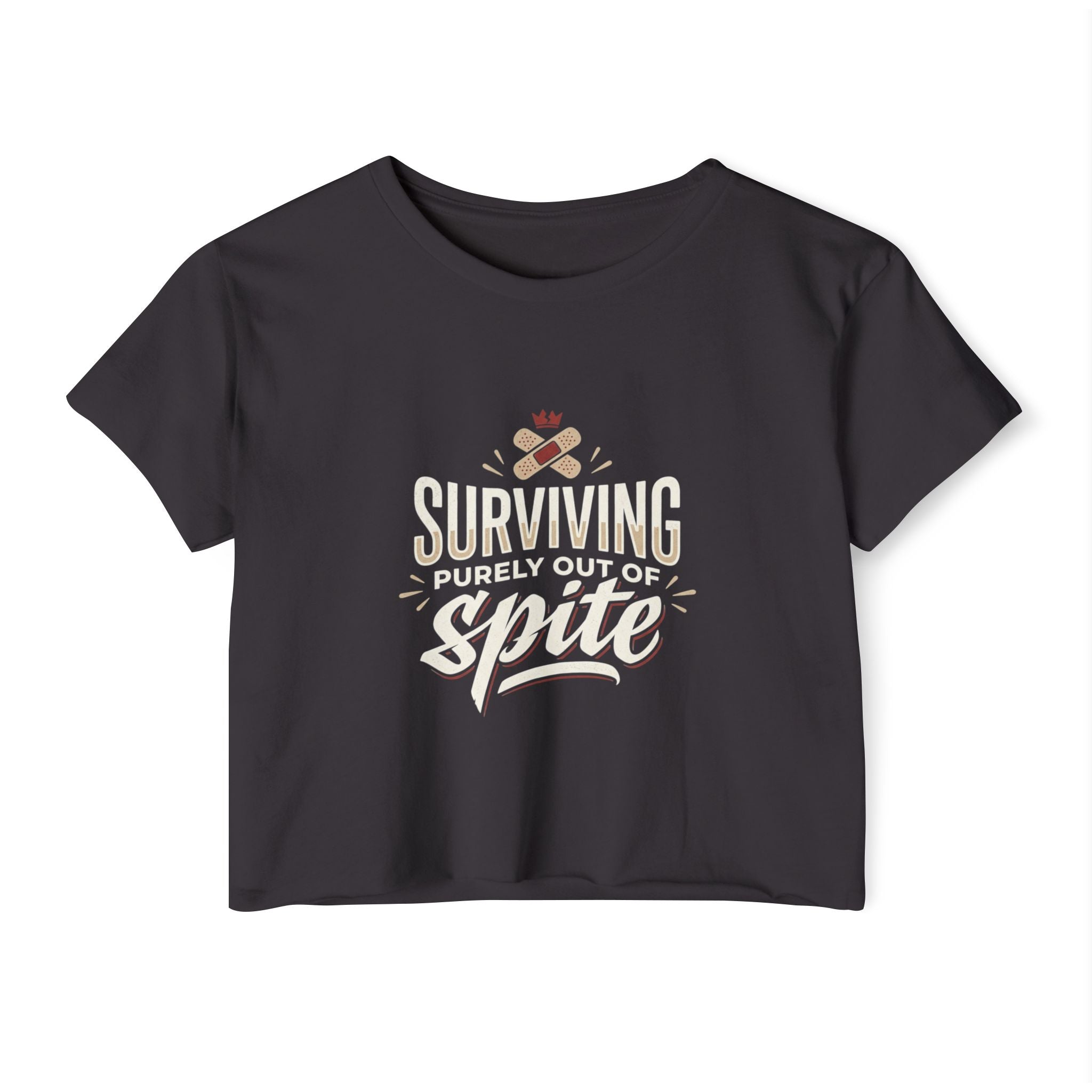 Surviving Purely Out of Spite Women's Festival Crop Top
