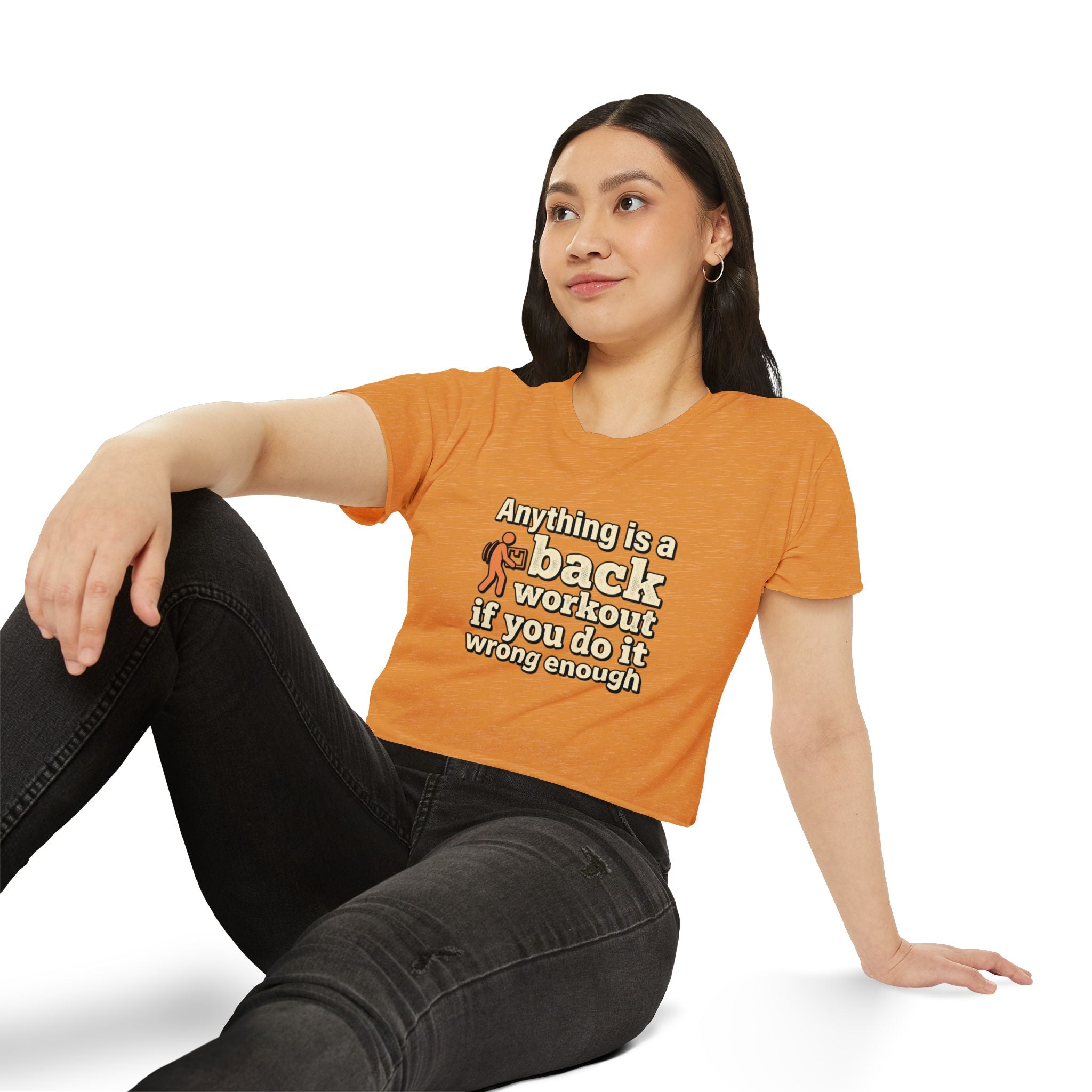 Anything is a Back Workout Women's Festival Crop Top