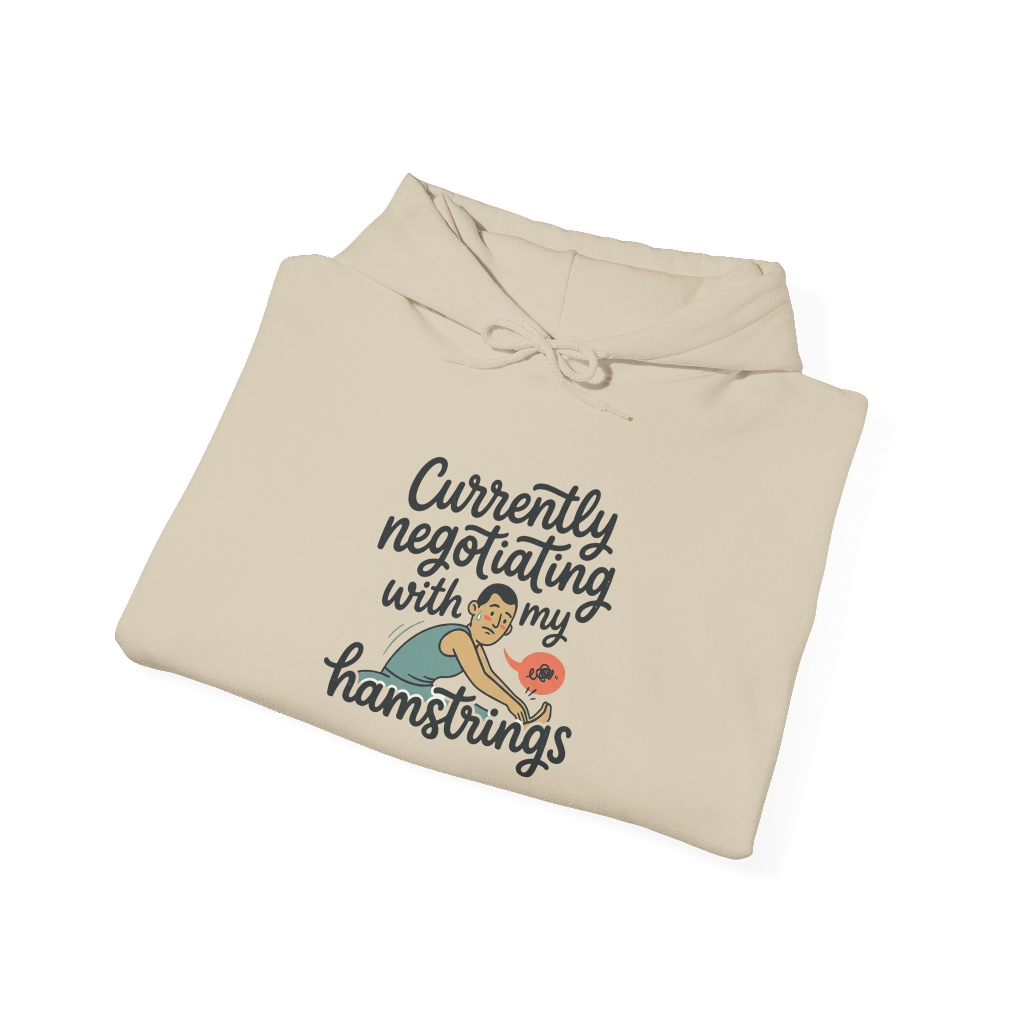 Currently Negotiating with my Hamstrings Unisex Heavy Blend™ Hooded Sweatshirt
