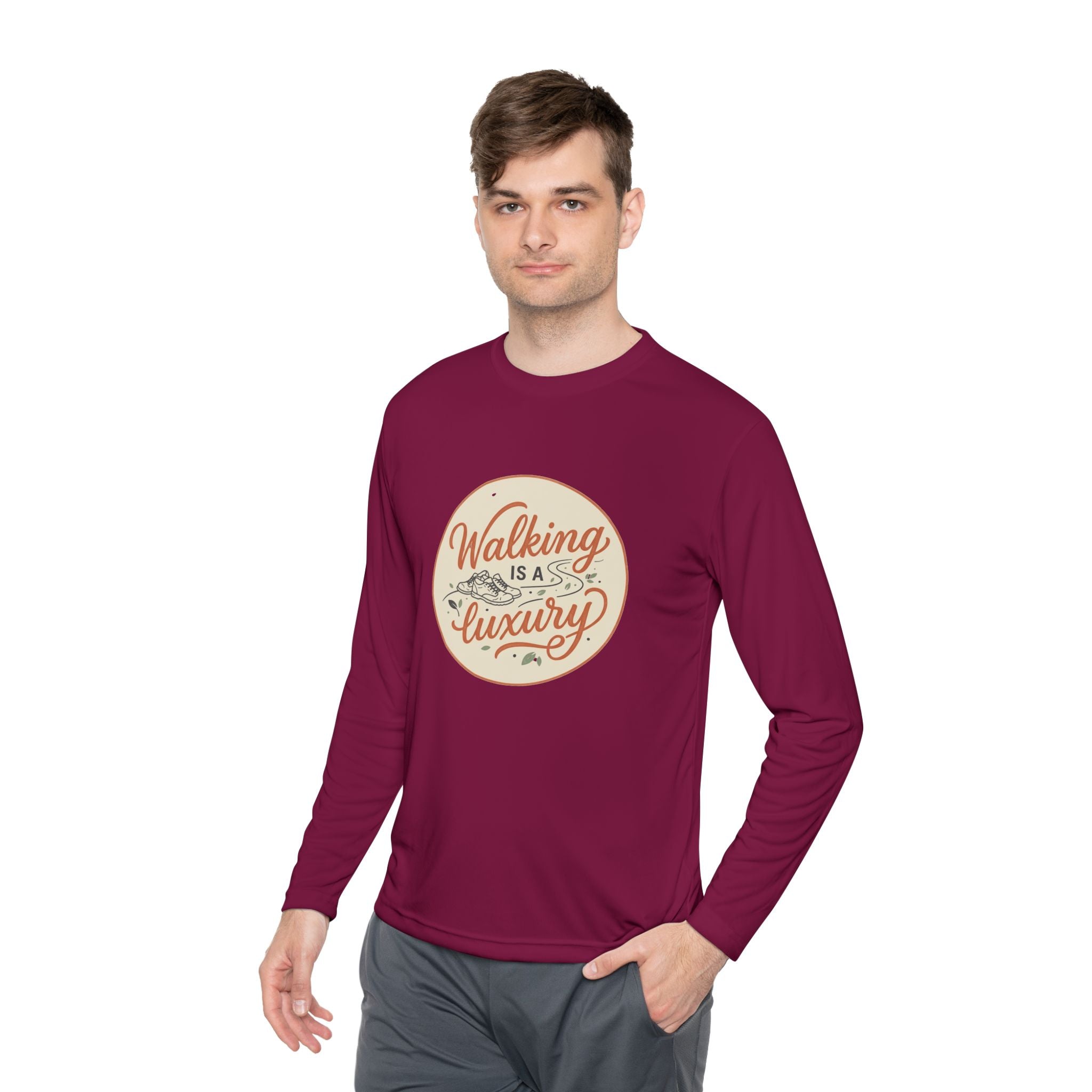 Walking is a Luxury Unisex Lightweight Long Sleeve Tee