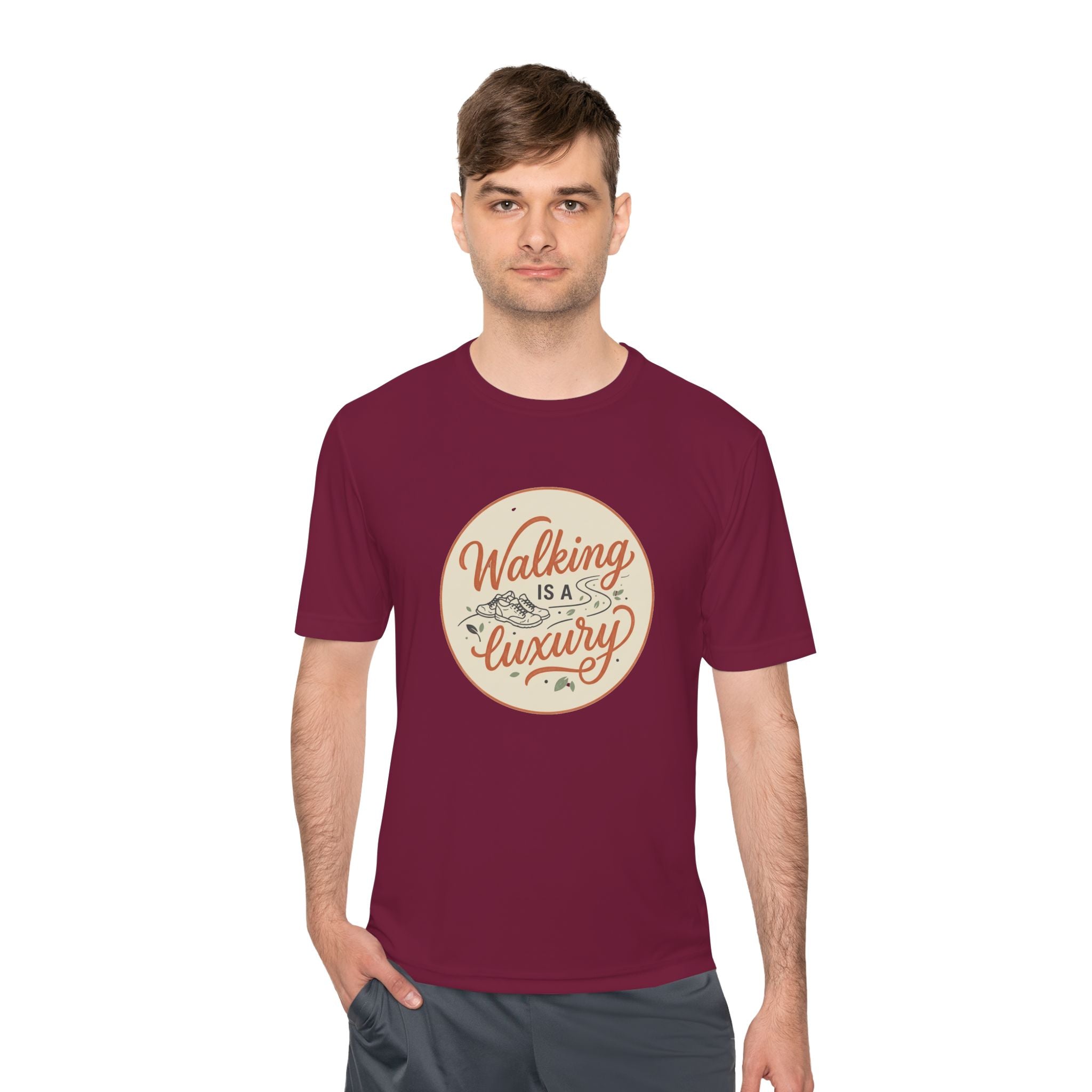 Walking is a Luxury Unisex Moisture Wicking Tee