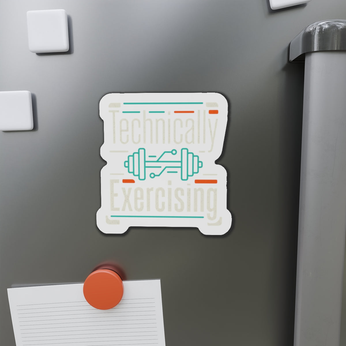 Technically Exercising Die-Cut Magnets