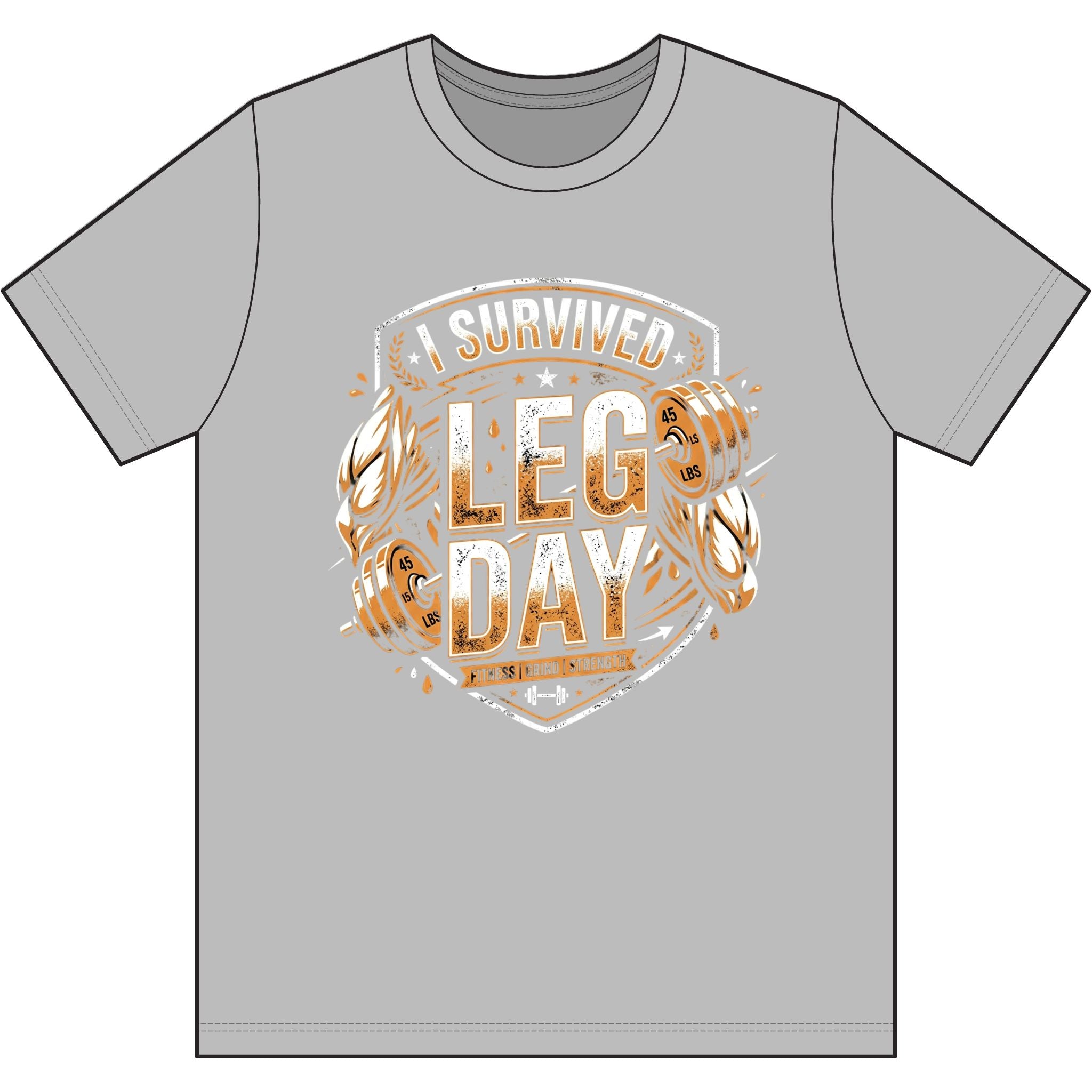 I Survived Leg Day Dri-Power 100% Polyester T-Shirt