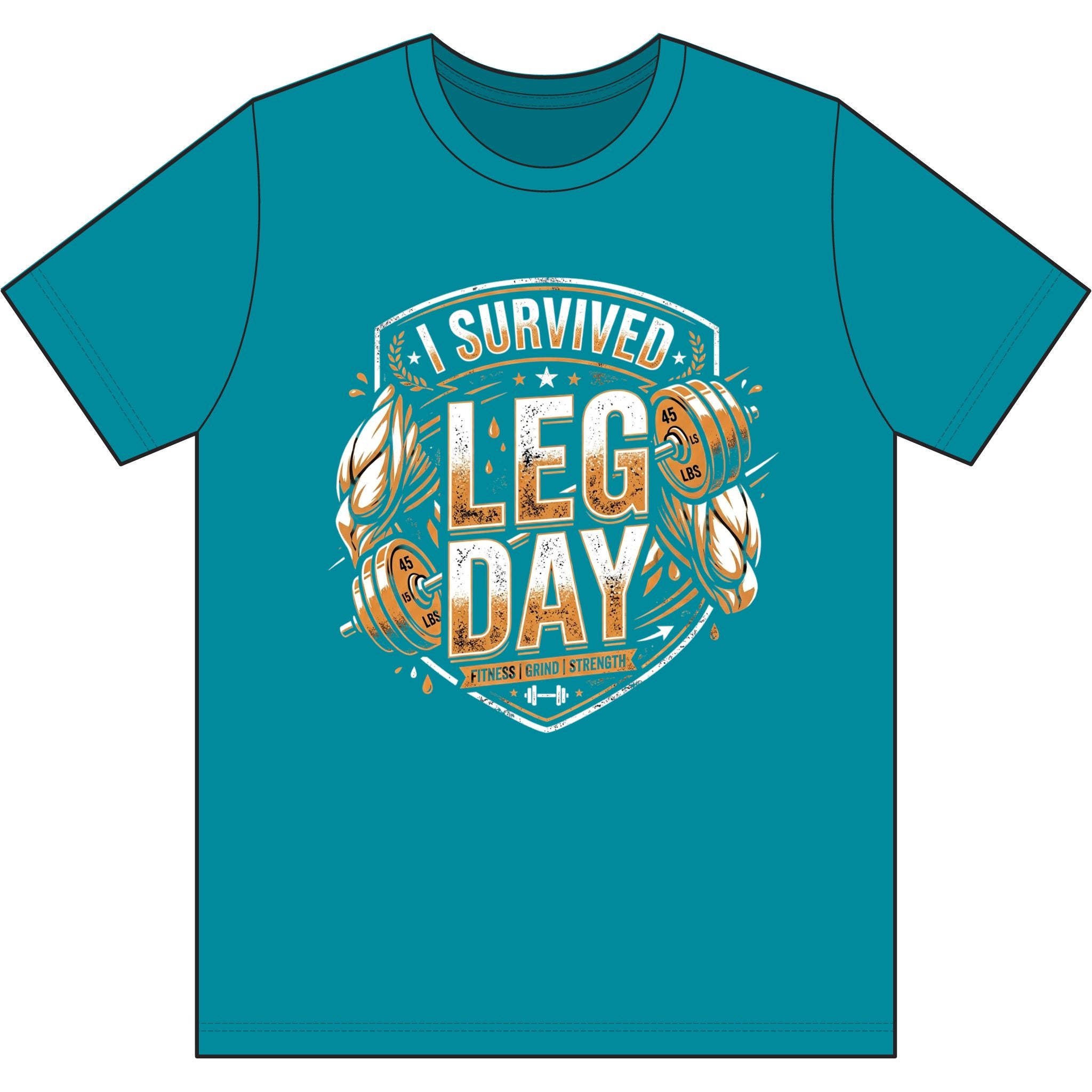 I Survived Leg Day Dri-Power 100% Polyester T-Shirt
