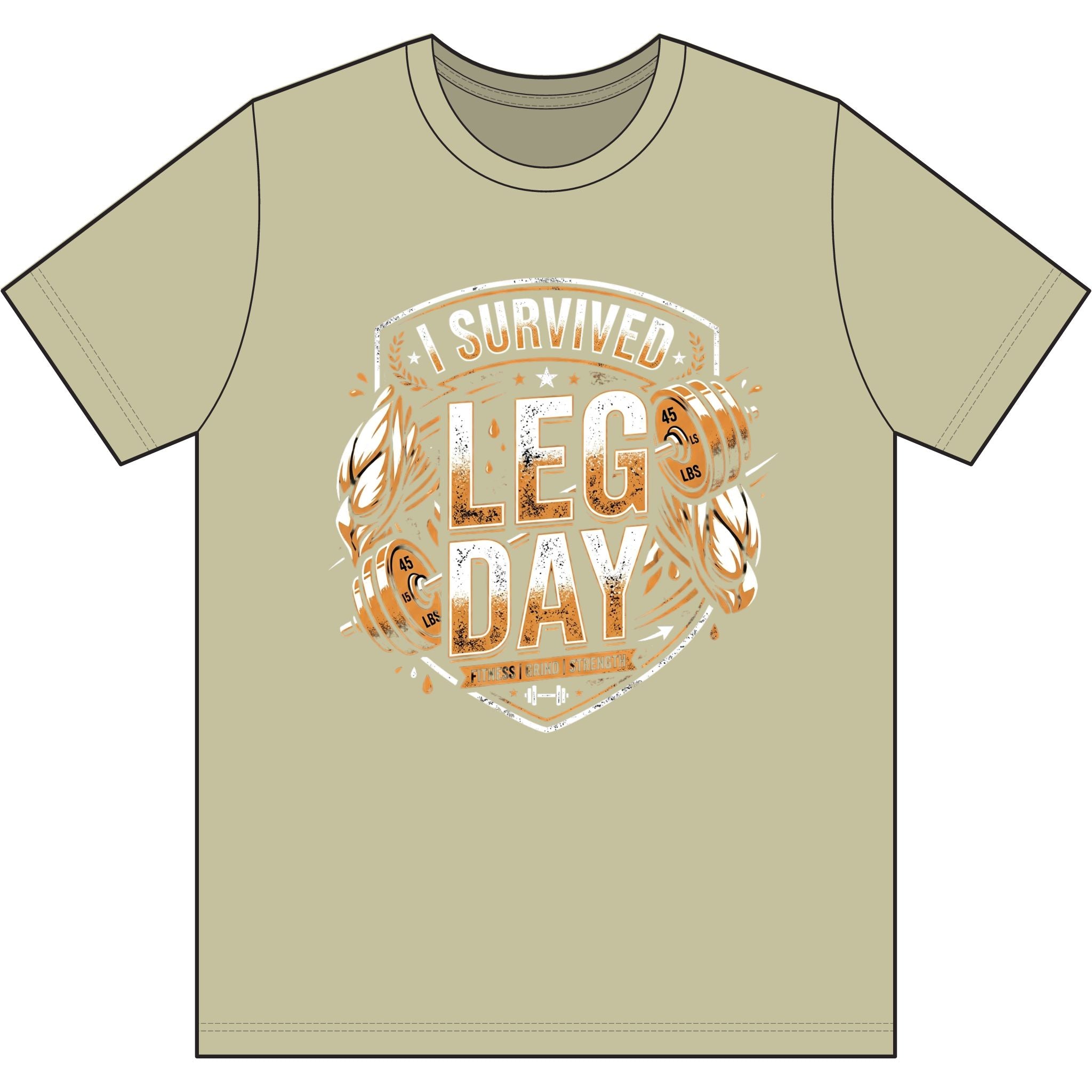 I Survived Leg Day Dri-Power 100% Polyester T-Shirt