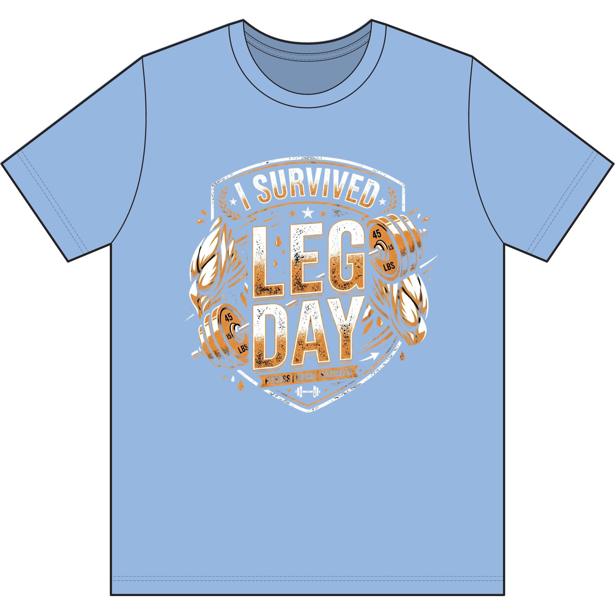 I Survived Leg Day Dri-Power 100% Polyester T-Shirt