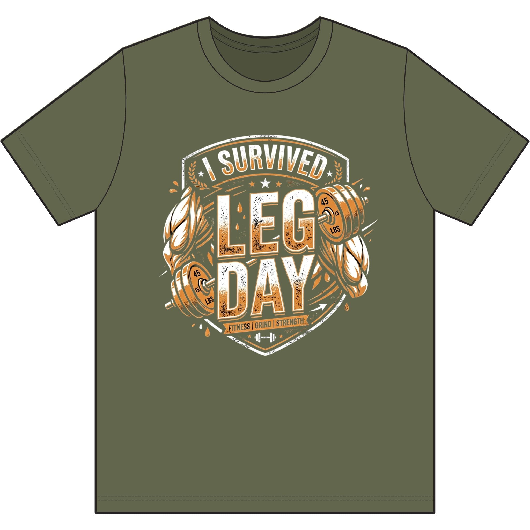 I Survived Leg Day Dri-Power 100% Polyester T-Shirt