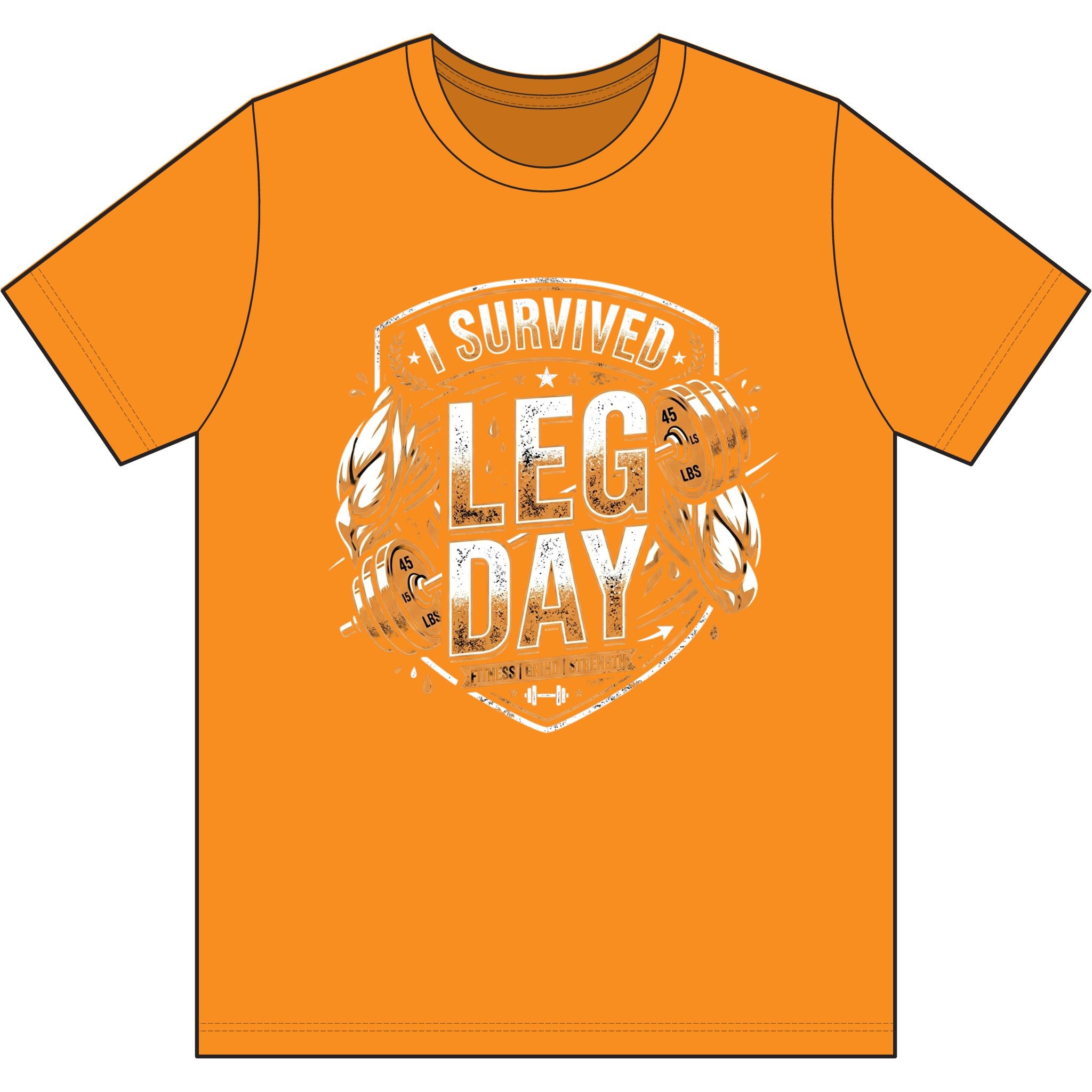 I Survived Leg Day Dri-Power 100% Polyester T-Shirt