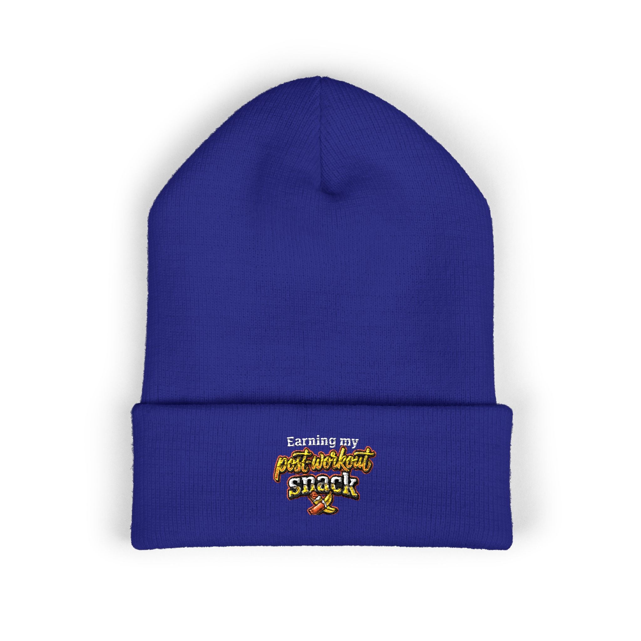 Earning My Post-Workout Snack Classic Cuffed Beanie (Embroidery)