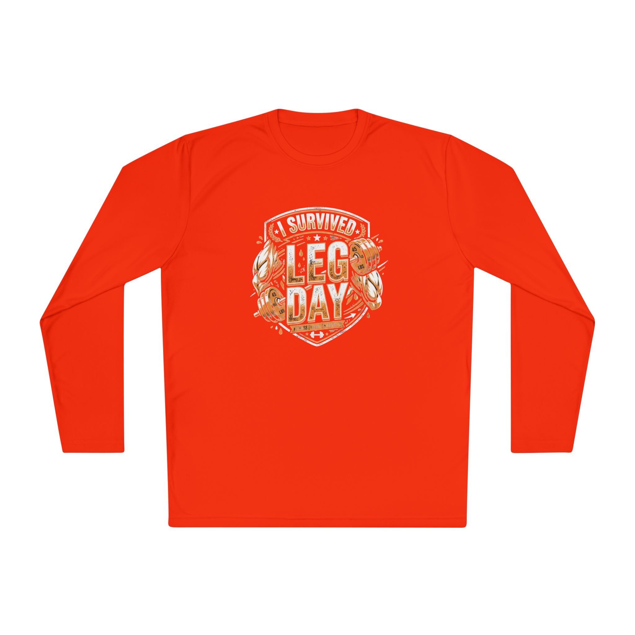 I Survived Leg Day Unisex Lightweight Long Sleeve Tee