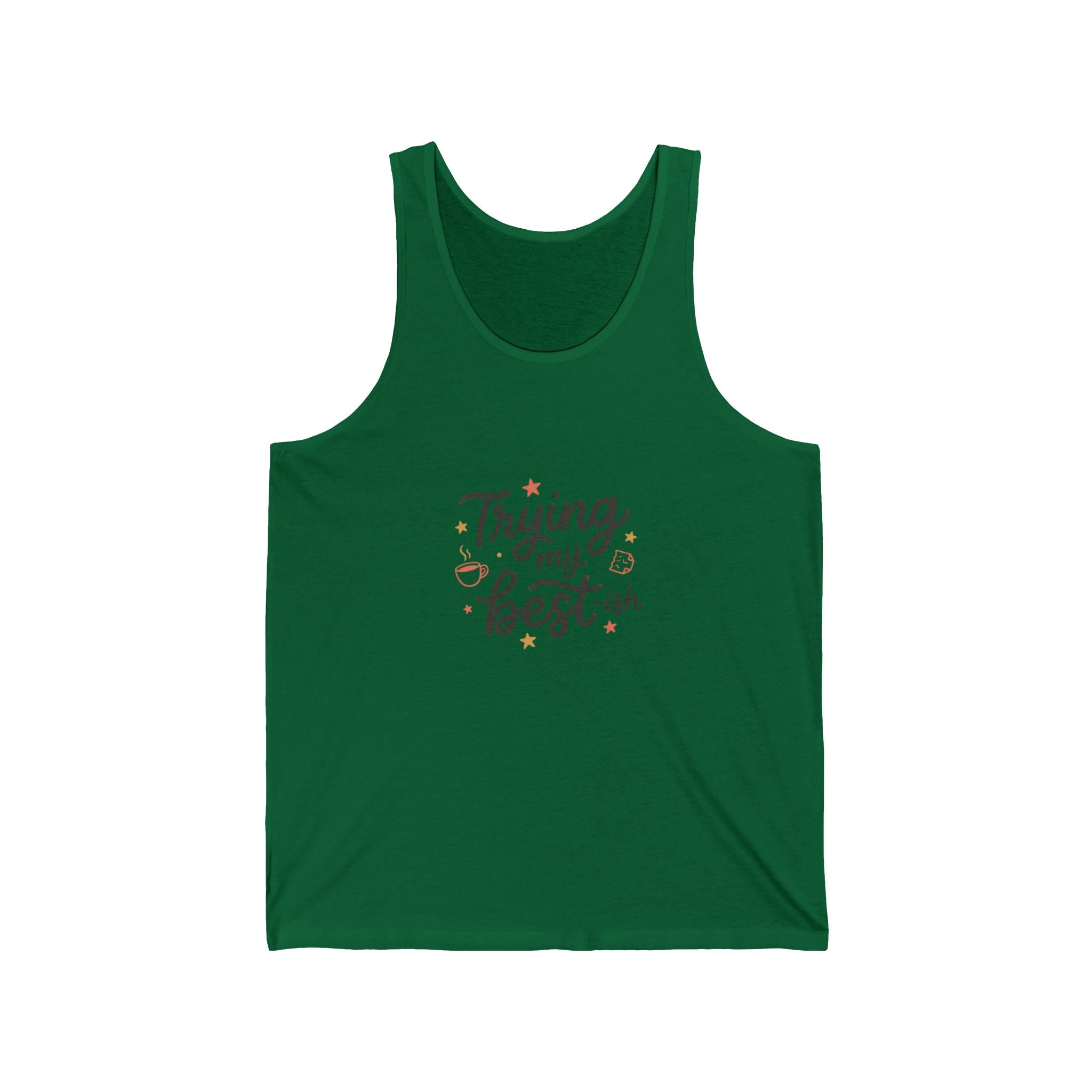 Trying My Best-ish Unisex Jersey Tank