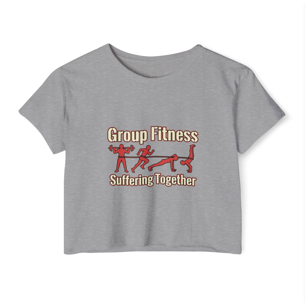 Group Fitness Suffering Together Women's Festival Crop Top