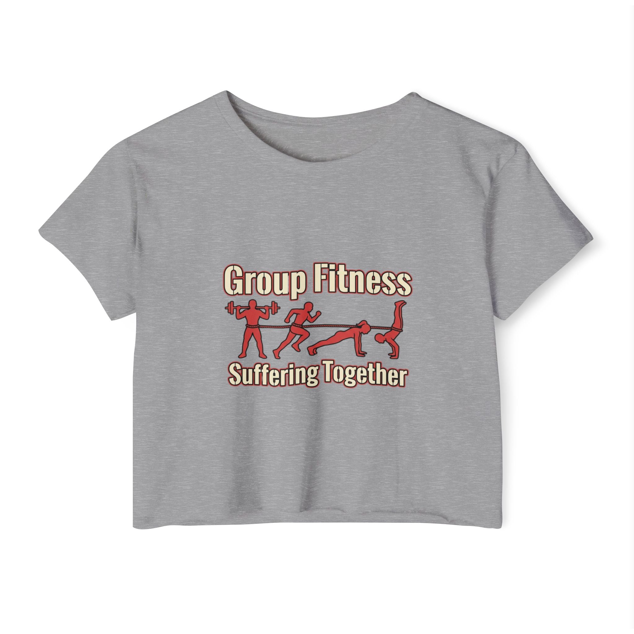 Group Fitness Suffering Together Women's Festival Crop Top