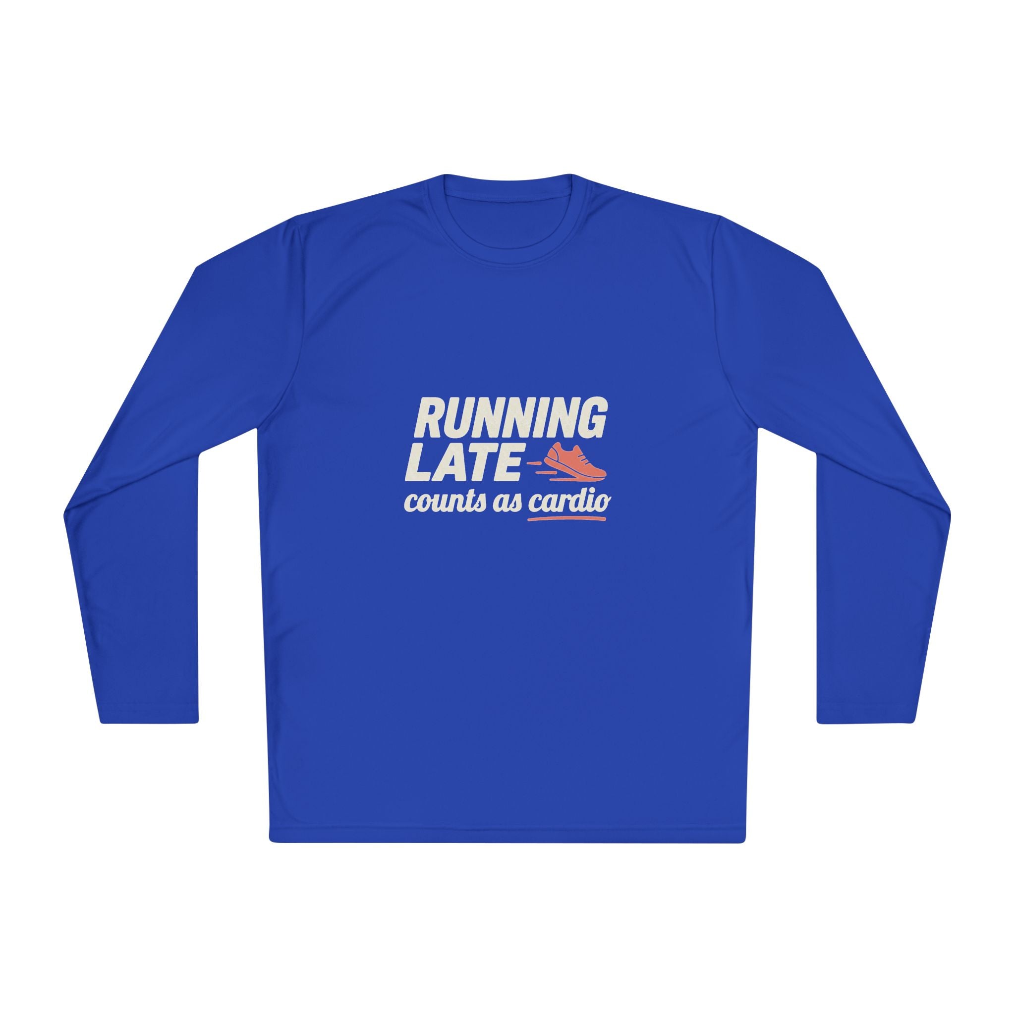 Running Late Counts as Cardio Unisex Lightweight Long Sleeve Tee