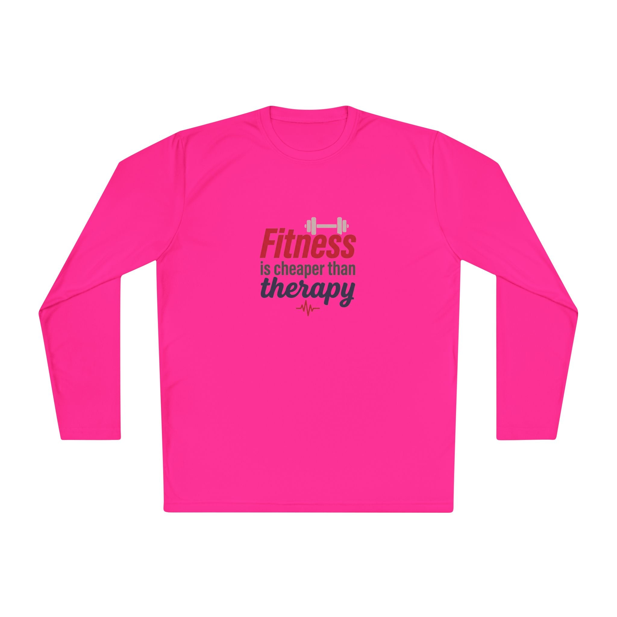 Fitness is Cheaper than Therapy Unisex Lightweight Long Sleeve Tee