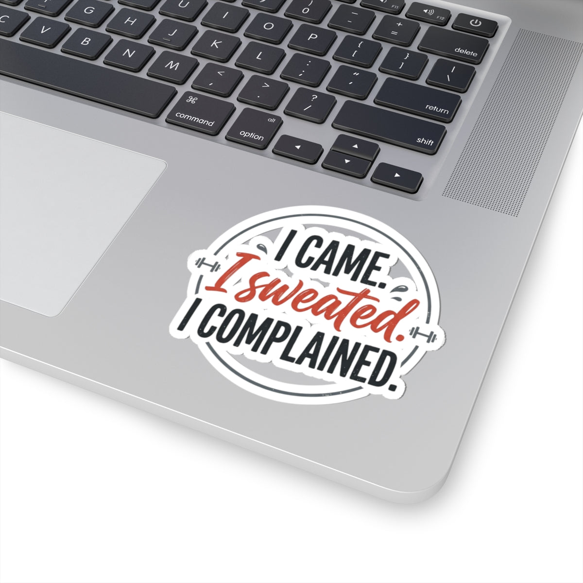 I Came I Sweated I Complained Kiss-Cut Stickers