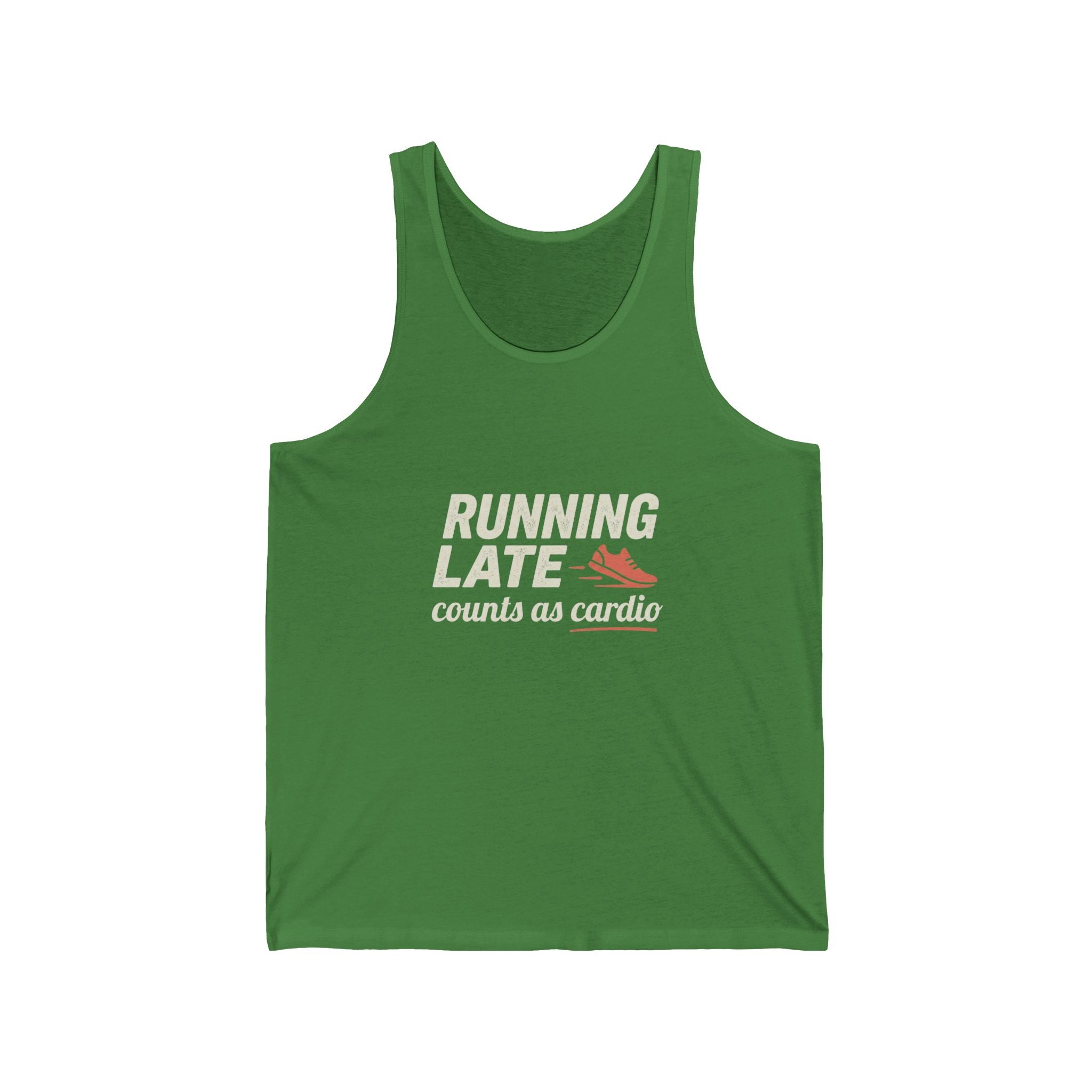 Running Late Counts as Cardio Unisex Jersey Tank