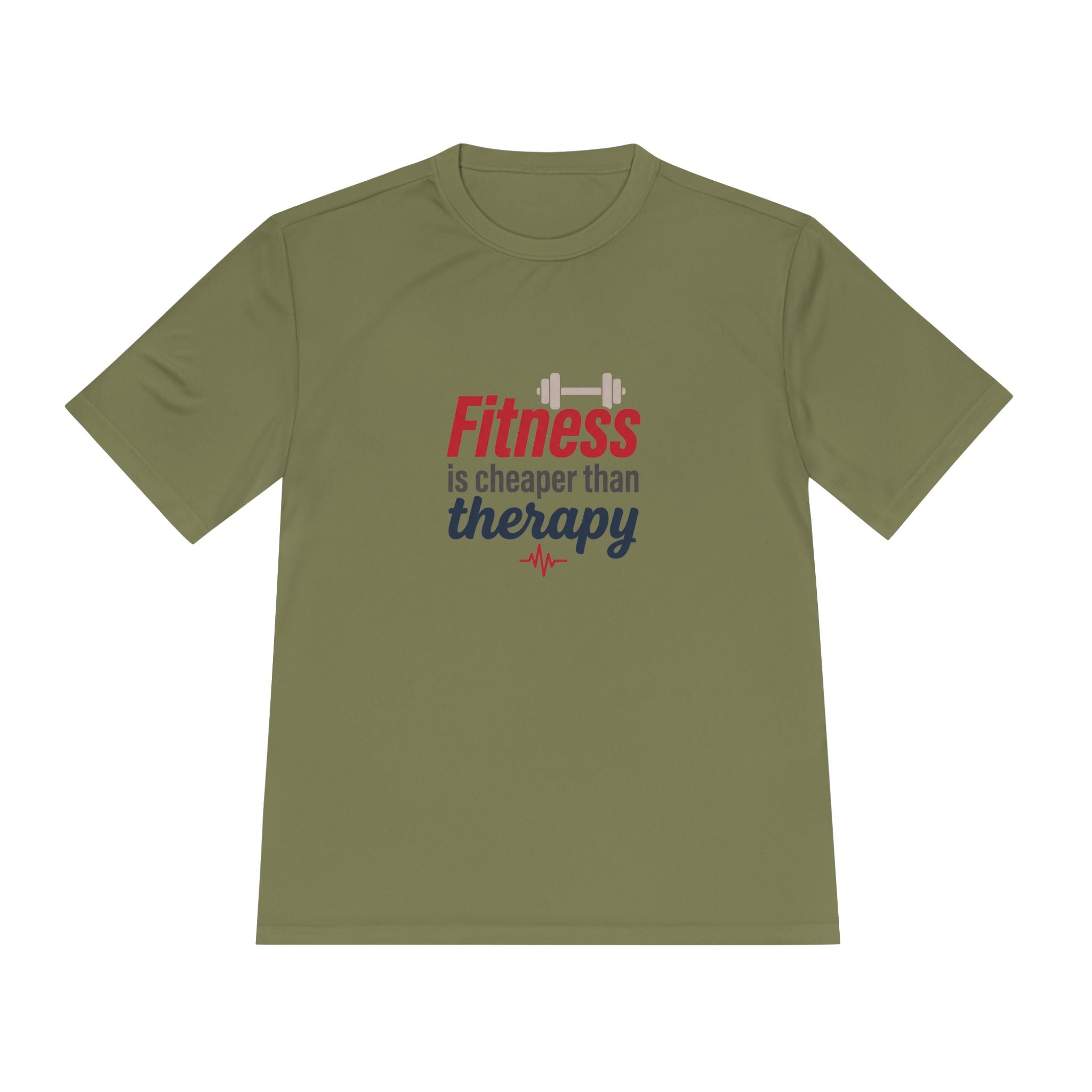 Fitness is Cheaper than Therapy Unisex Moisture Wicking Tee