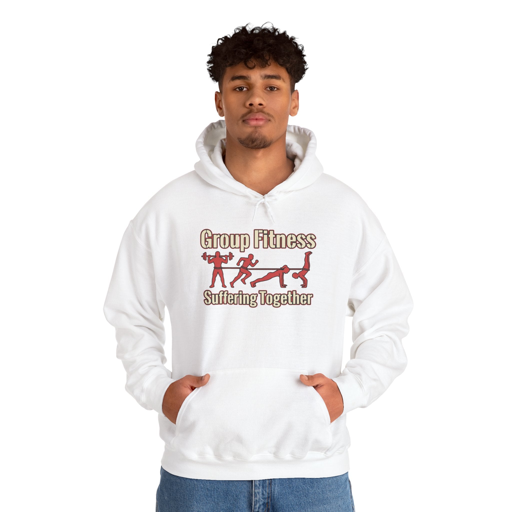 Group Fitness Suffering Together Unisex Heavy Blend™ Hooded Sweatshirt