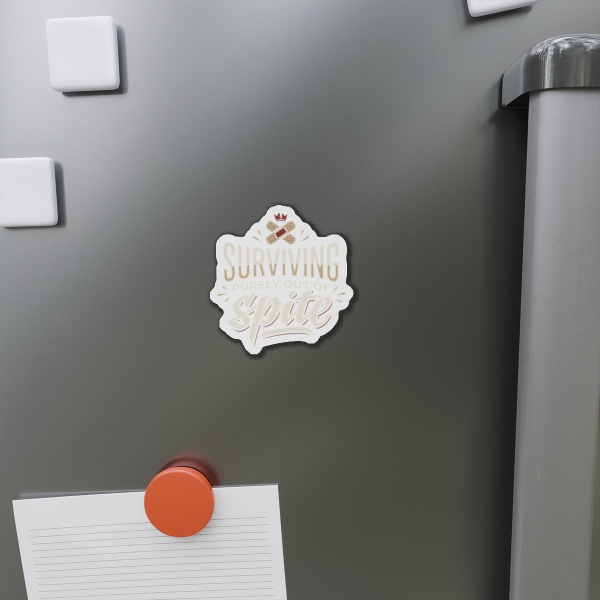 Surviving Purely Out of Spite Die-Cut Magnets