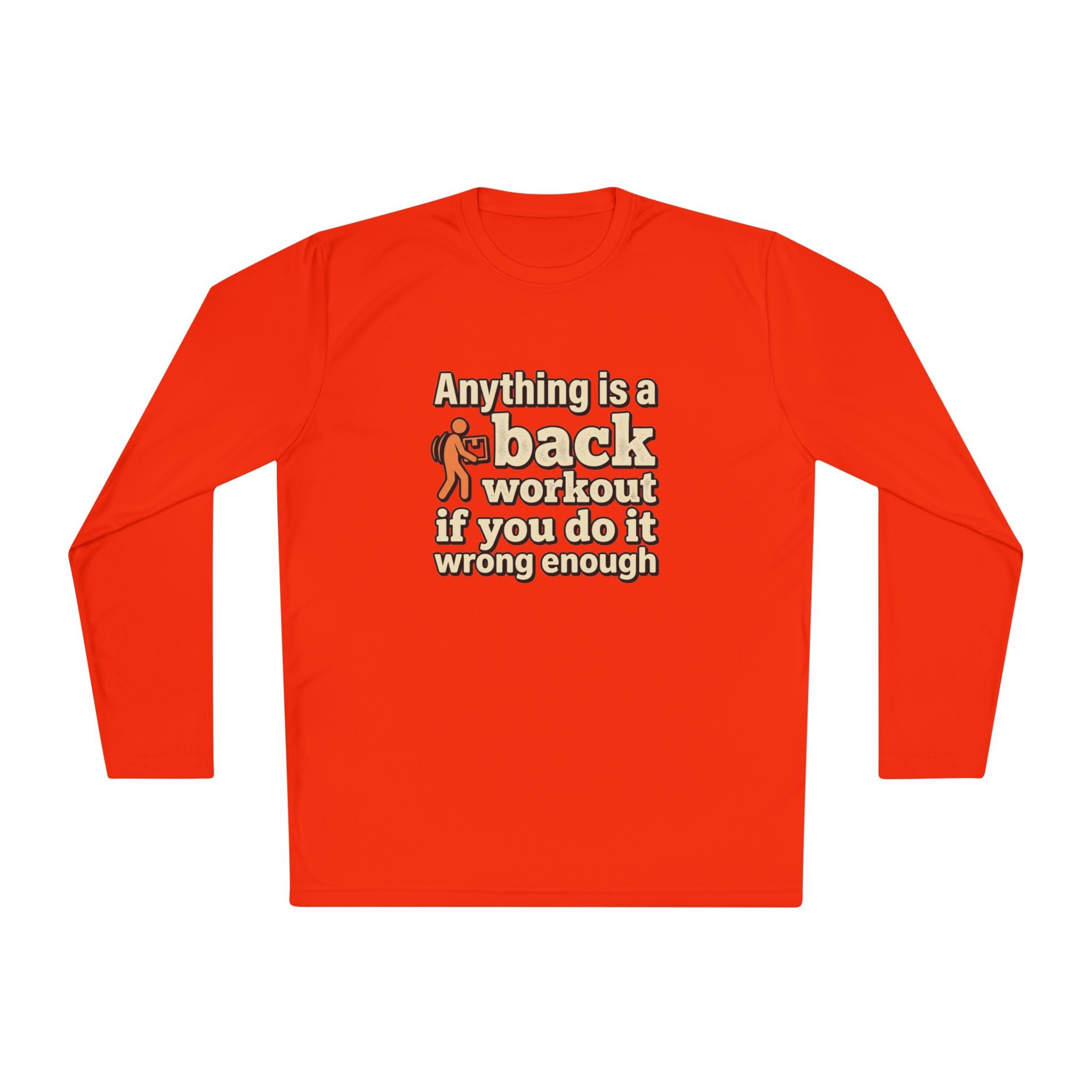 Anything is a Back Workout Unisex Lightweight Long Sleeve Tee
