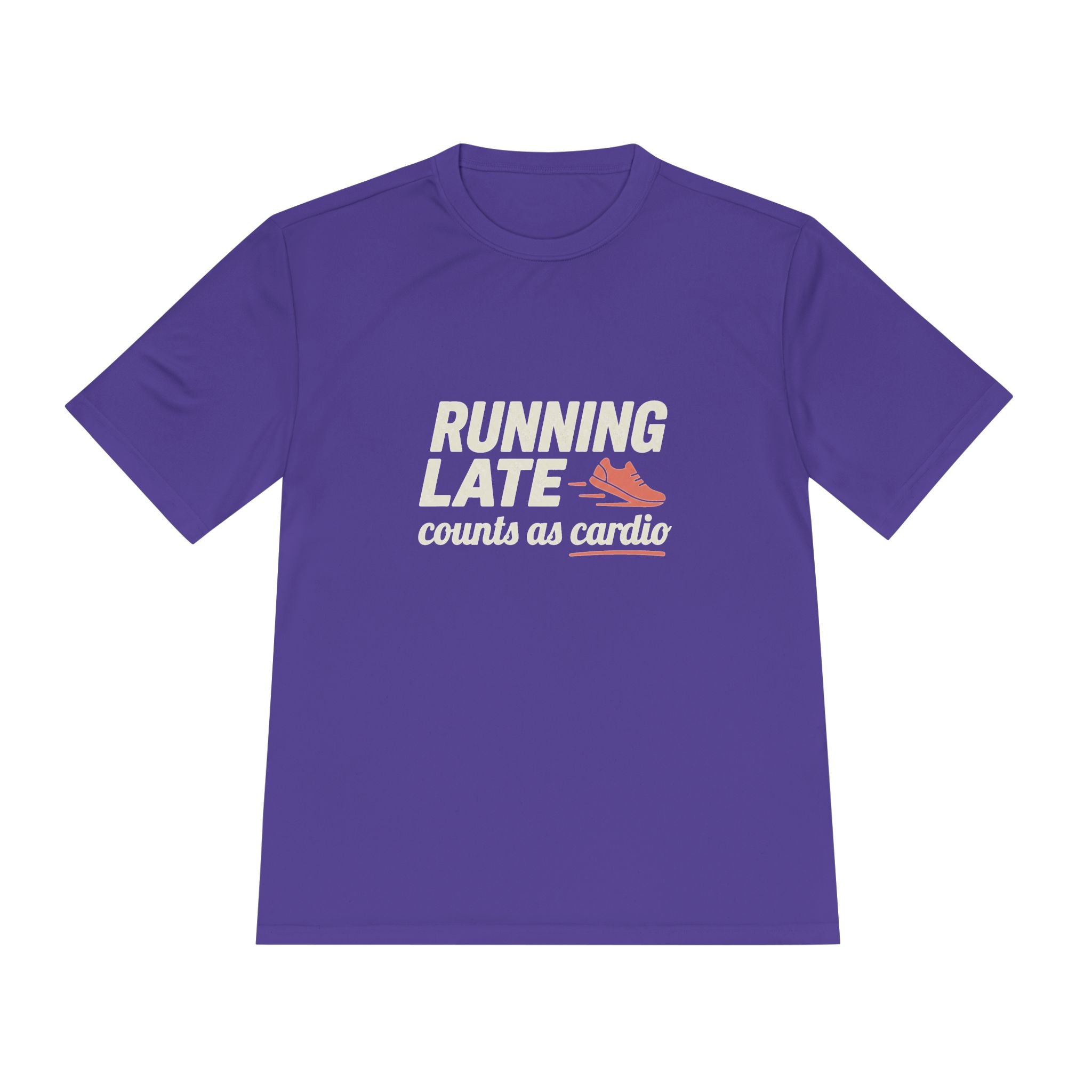Running Late Counts as Cardio Unisex Moisture Wicking Tee