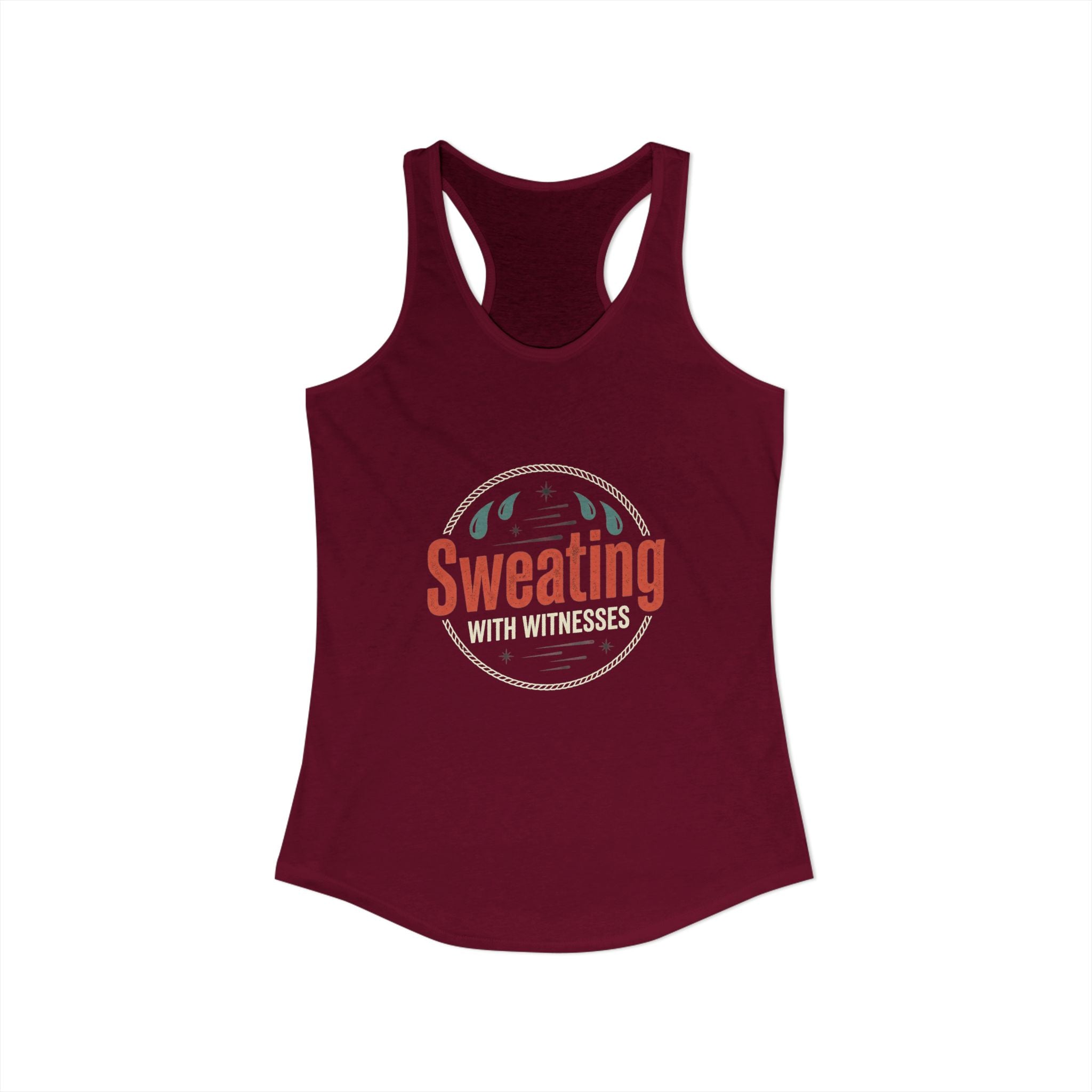 Sweating with Witnesses Women's Ideal Racerback Tank