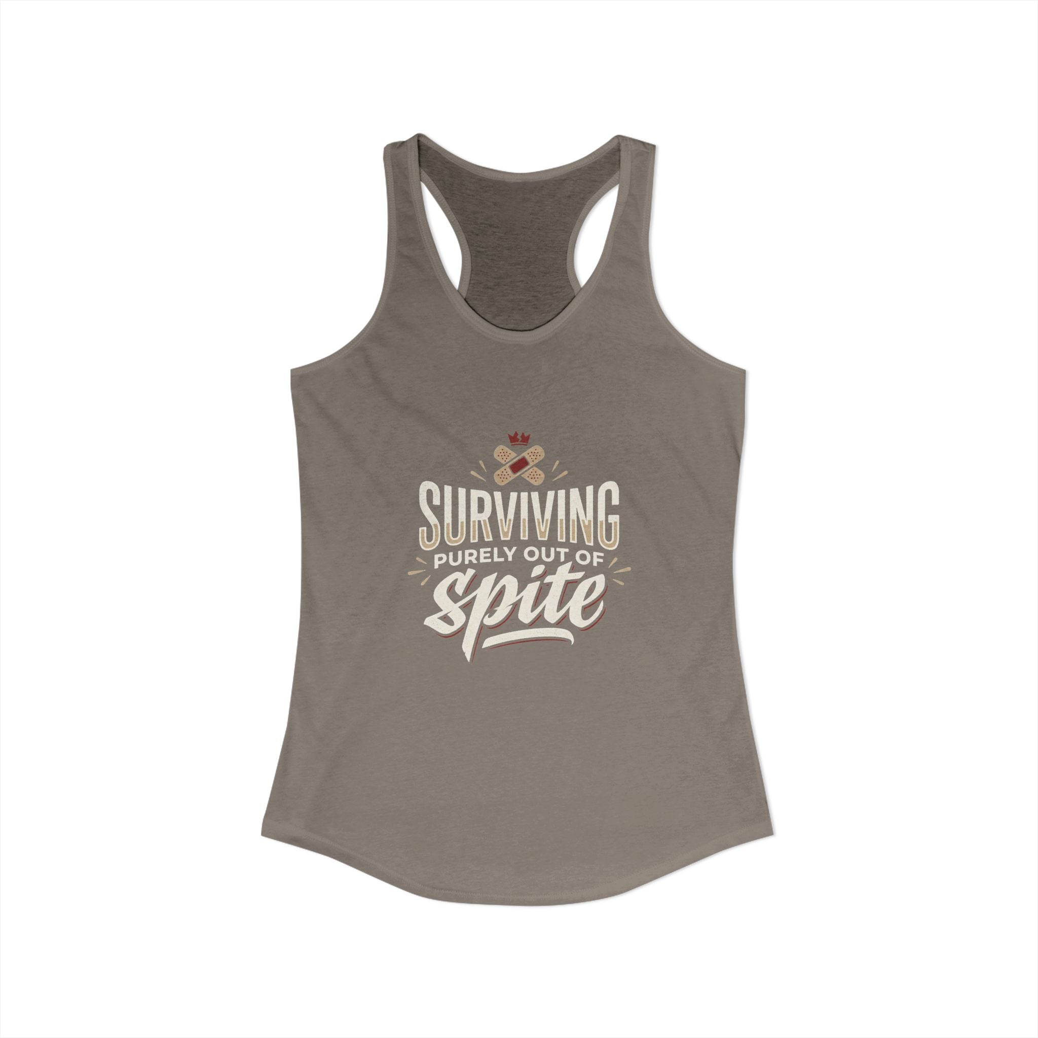 Surviving Purely Out of Spite Women's Ideal Racerback Tank