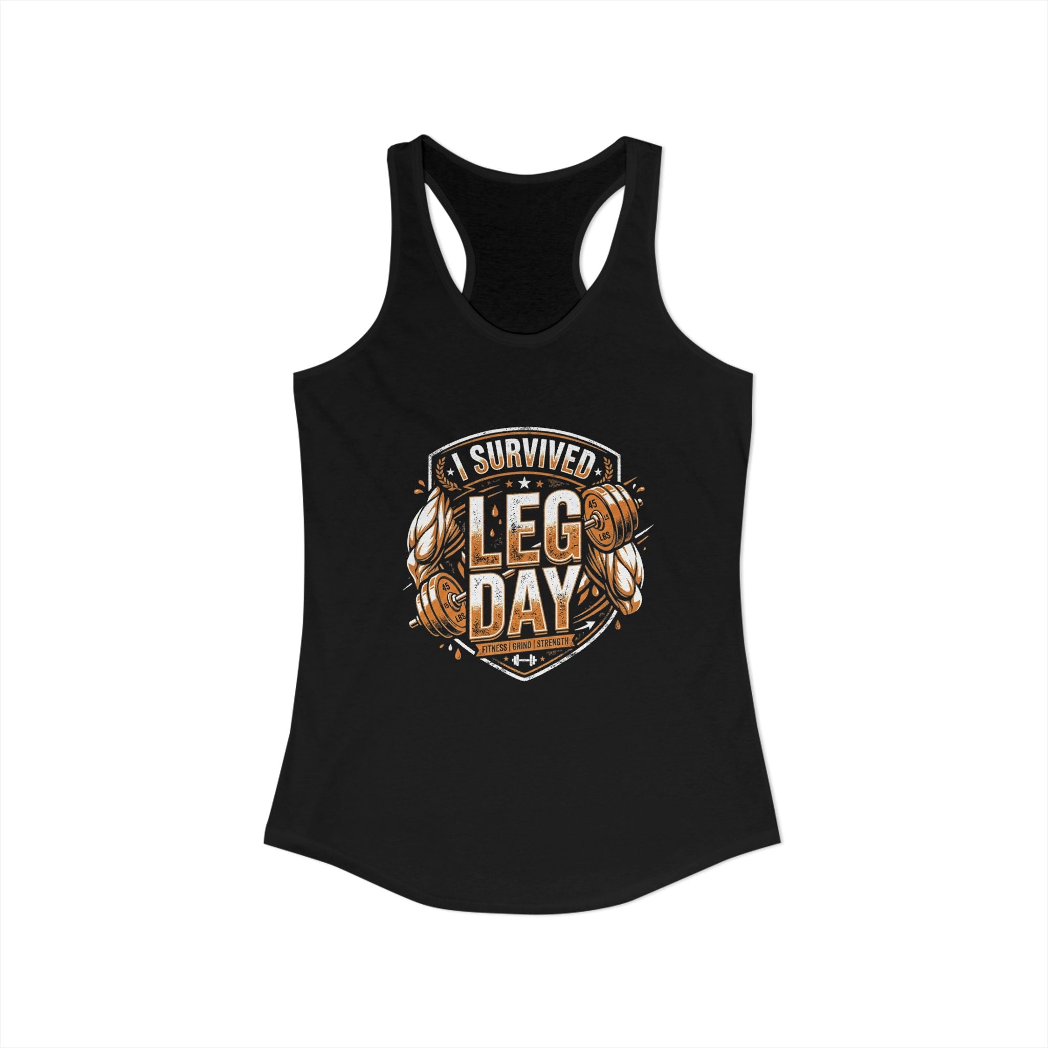 I Survived Leg Day Women's Ideal Racerback Tank