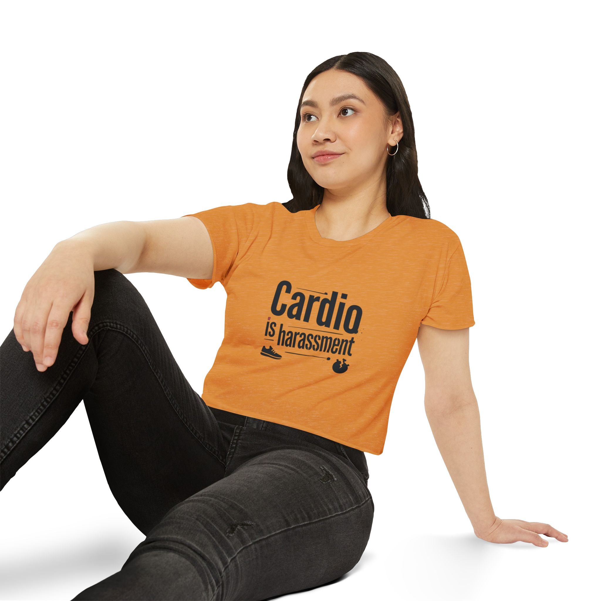 Cardio is Harassment Women's Festival Crop Top
