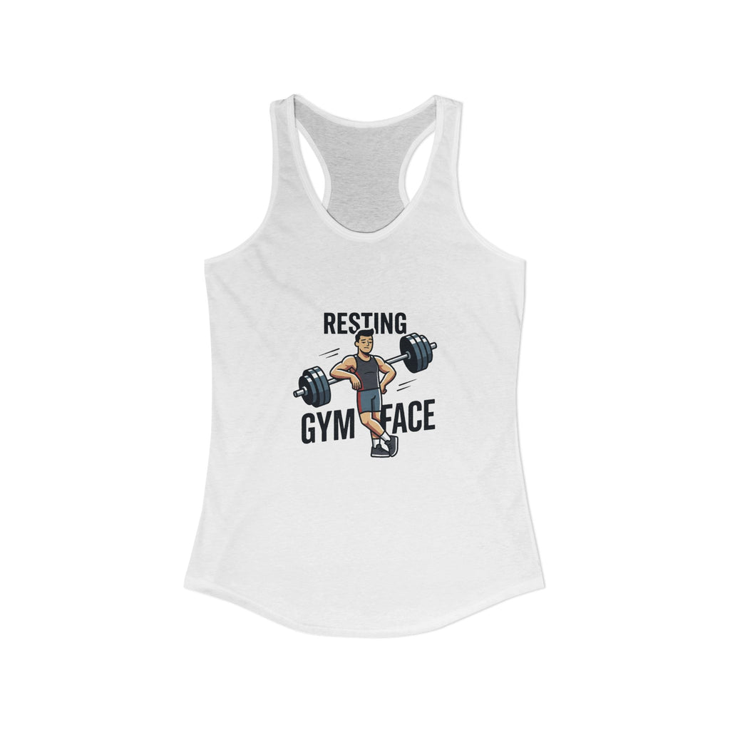 Resting Gym Face Women's Ideal Racerback Tank