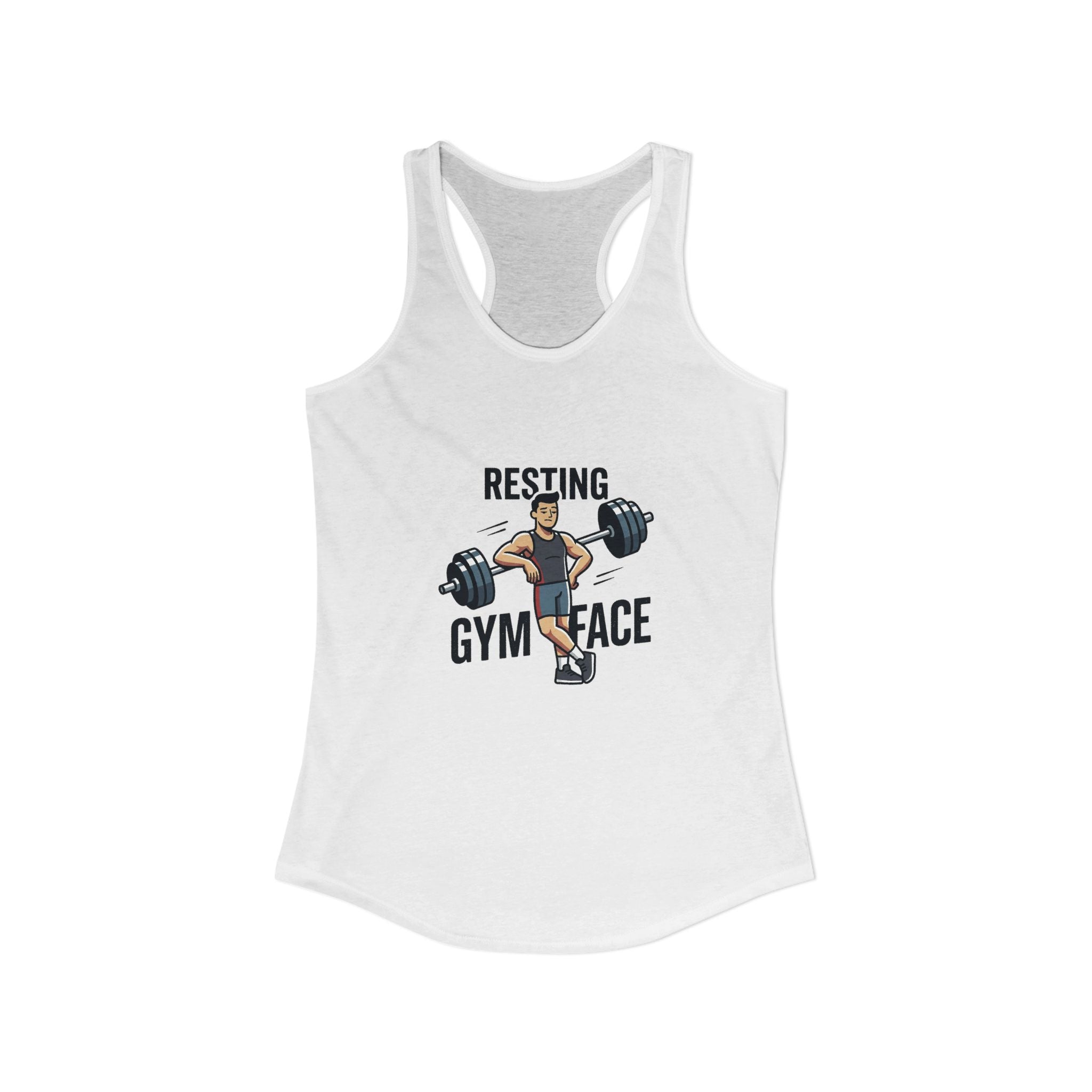Resting Gym Face Women's Ideal Racerback Tank