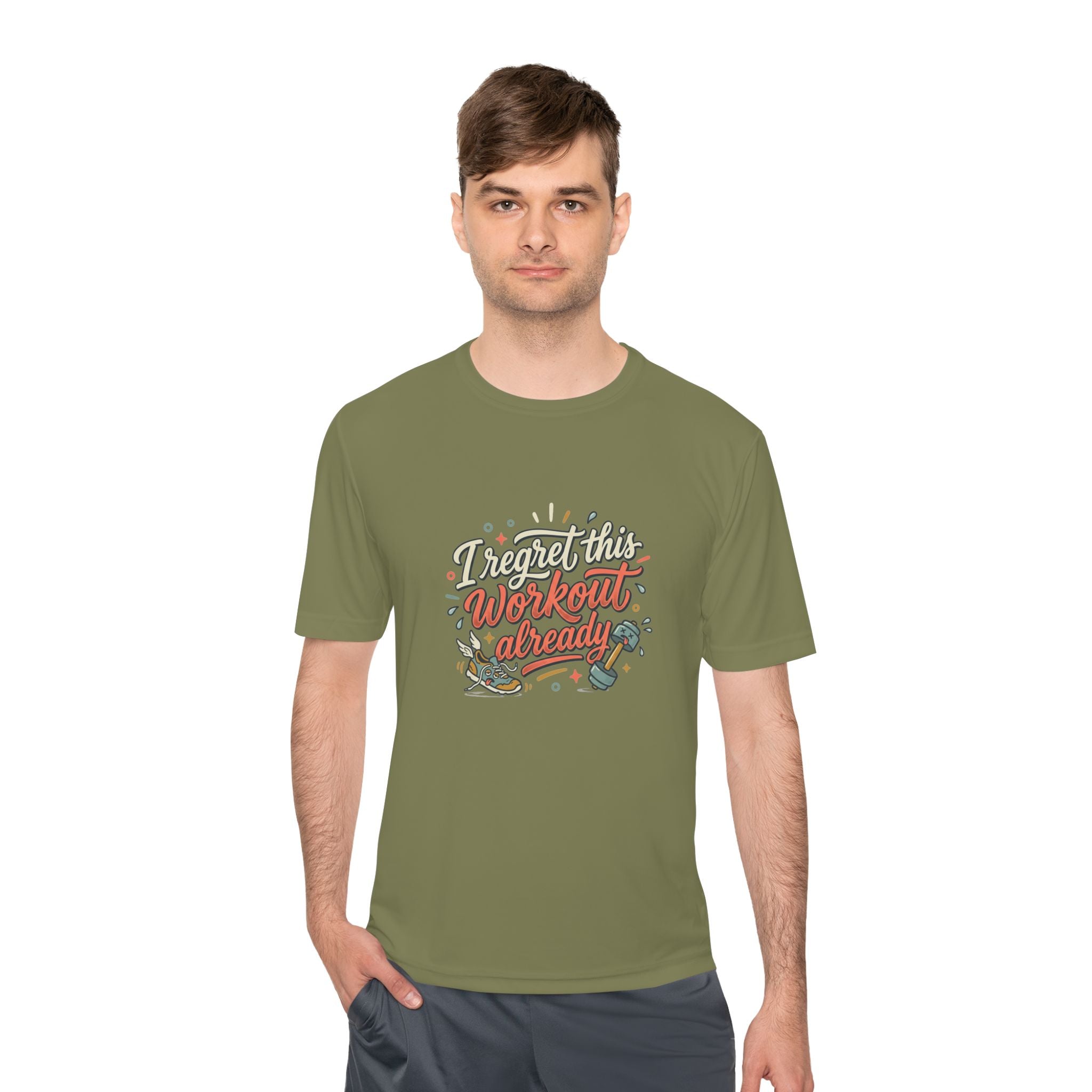 I Regret This Workout Already Unisex Moisture Wicking Tee