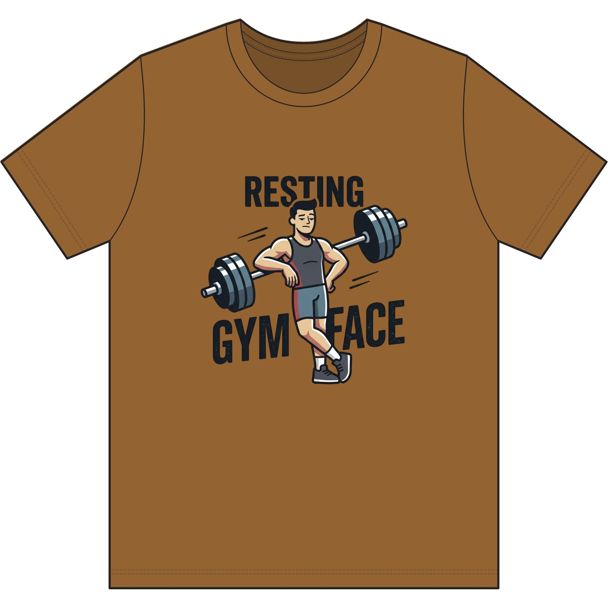 Resting Gym Face Dri-Power 100% Polyester T-Shirt