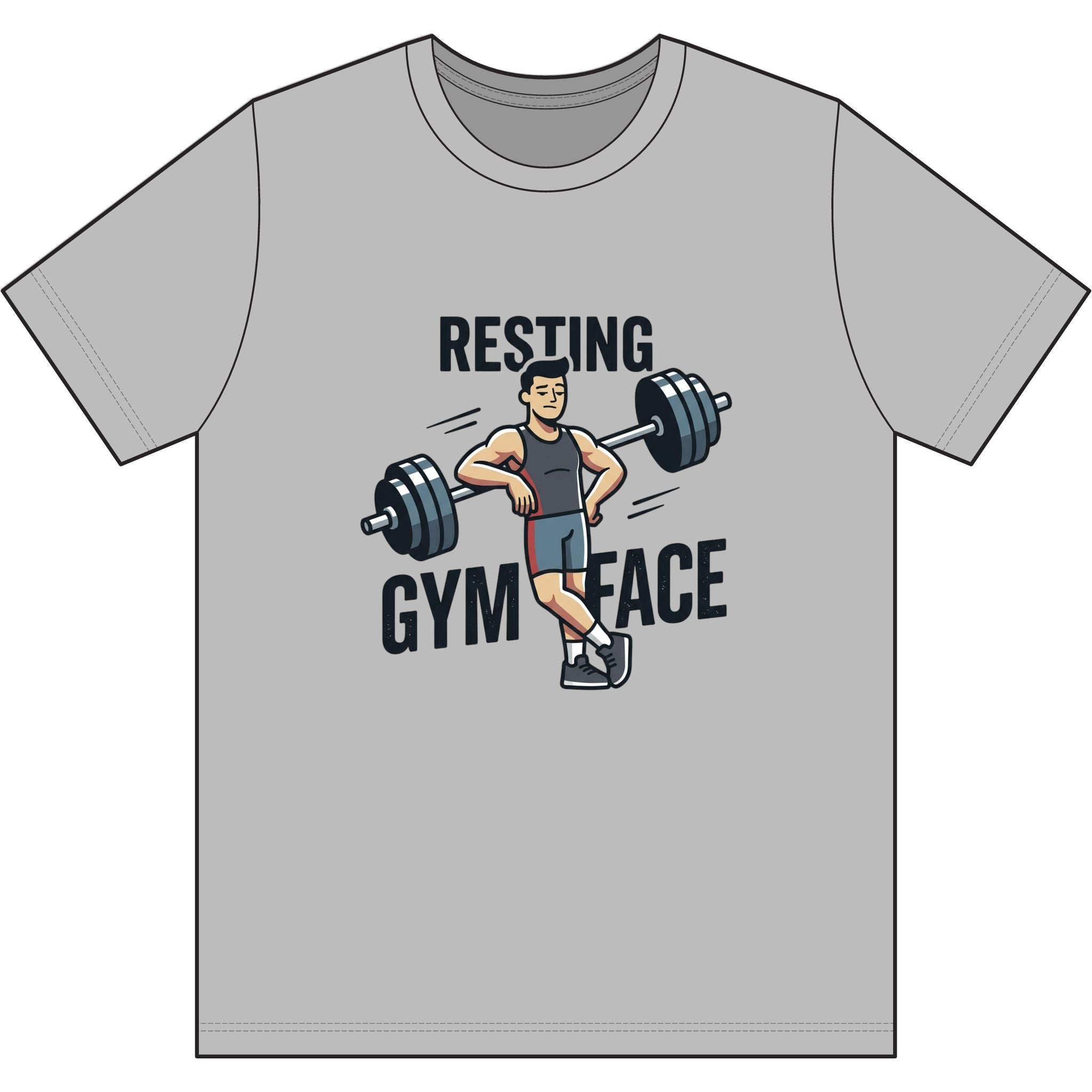 Resting Gym Face Dri-Power 100% Polyester T-Shirt