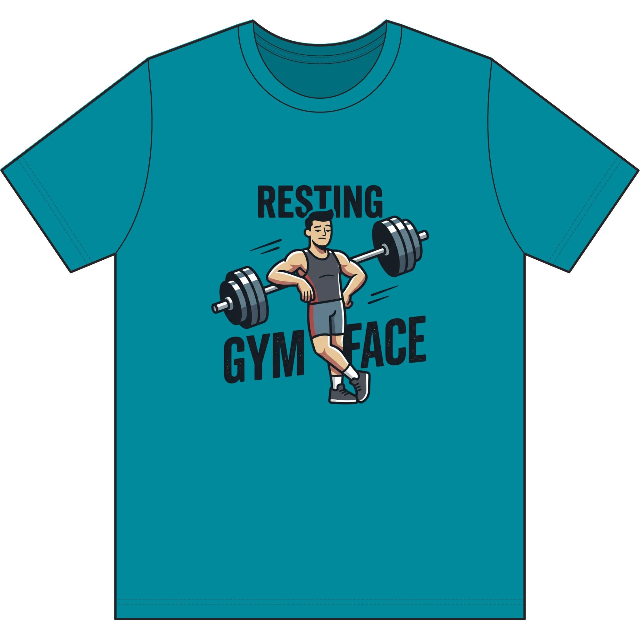Resting Gym Face Dri-Power 100% Polyester T-Shirt