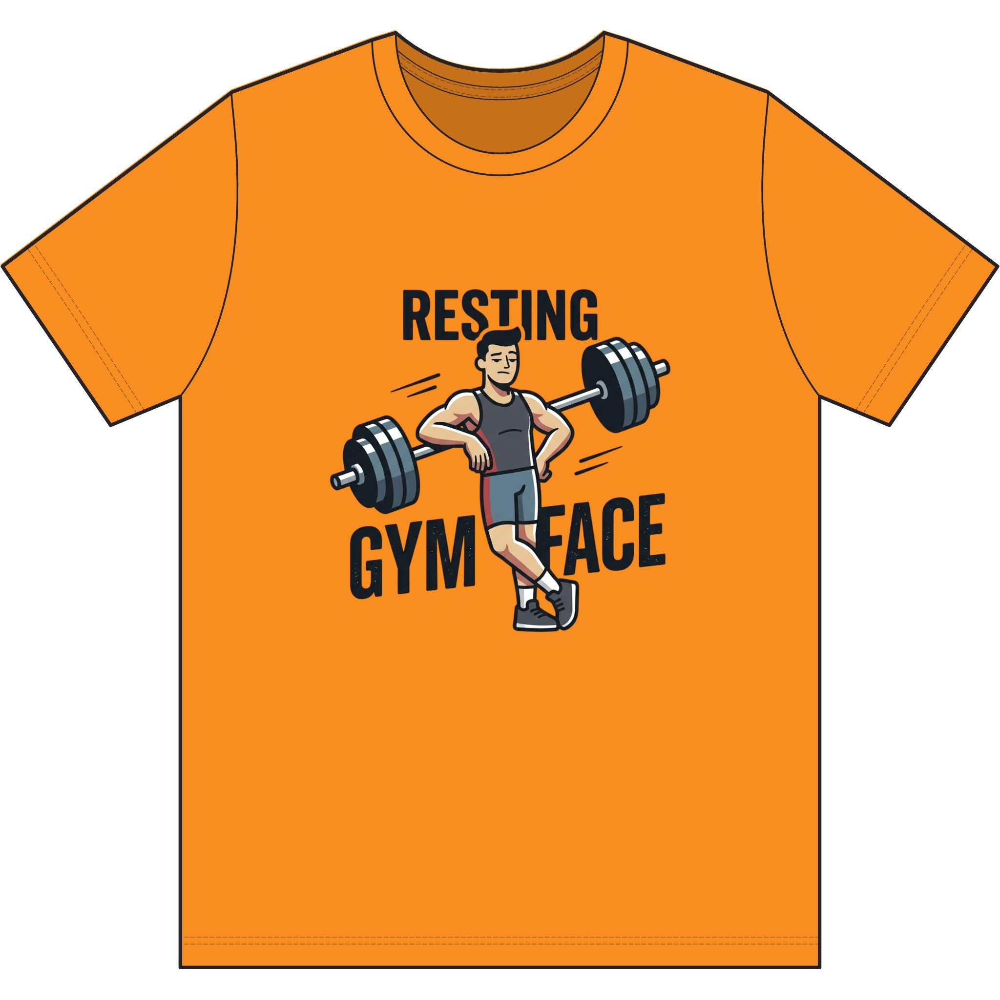 Resting Gym Face Dri-Power 100% Polyester T-Shirt