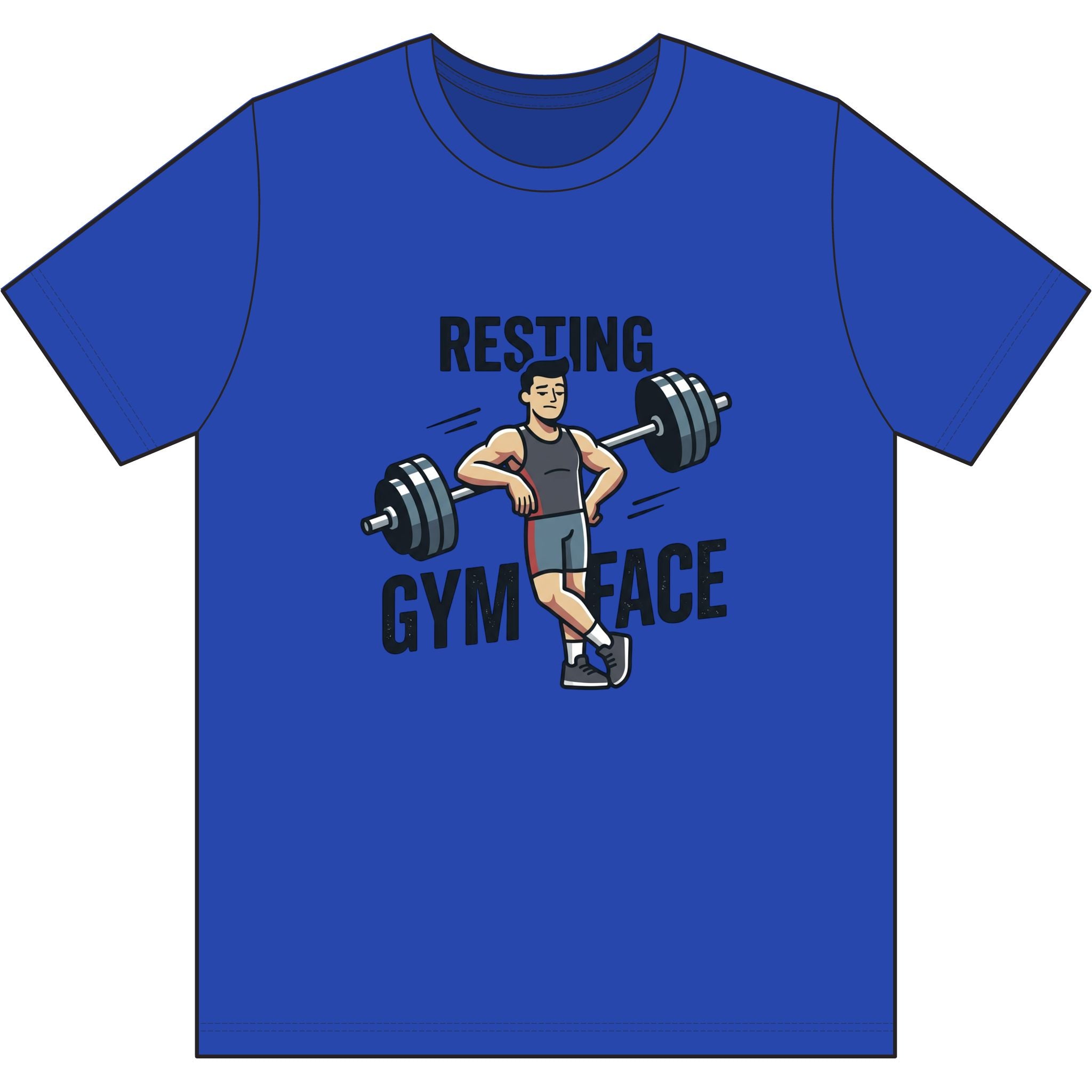 Resting Gym Face Dri-Power 100% Polyester T-Shirt
