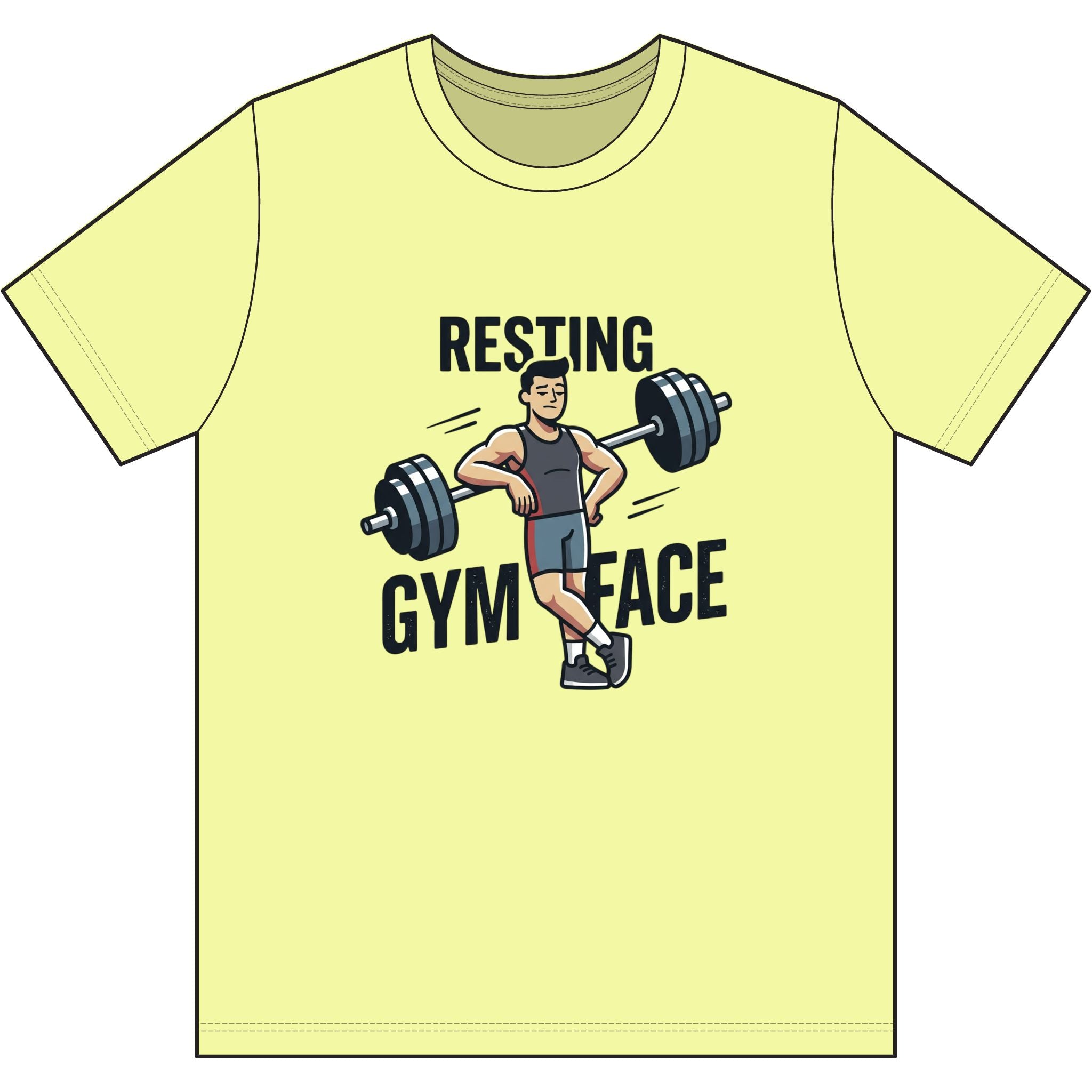 Resting Gym Face Dri-Power 100% Polyester T-Shirt