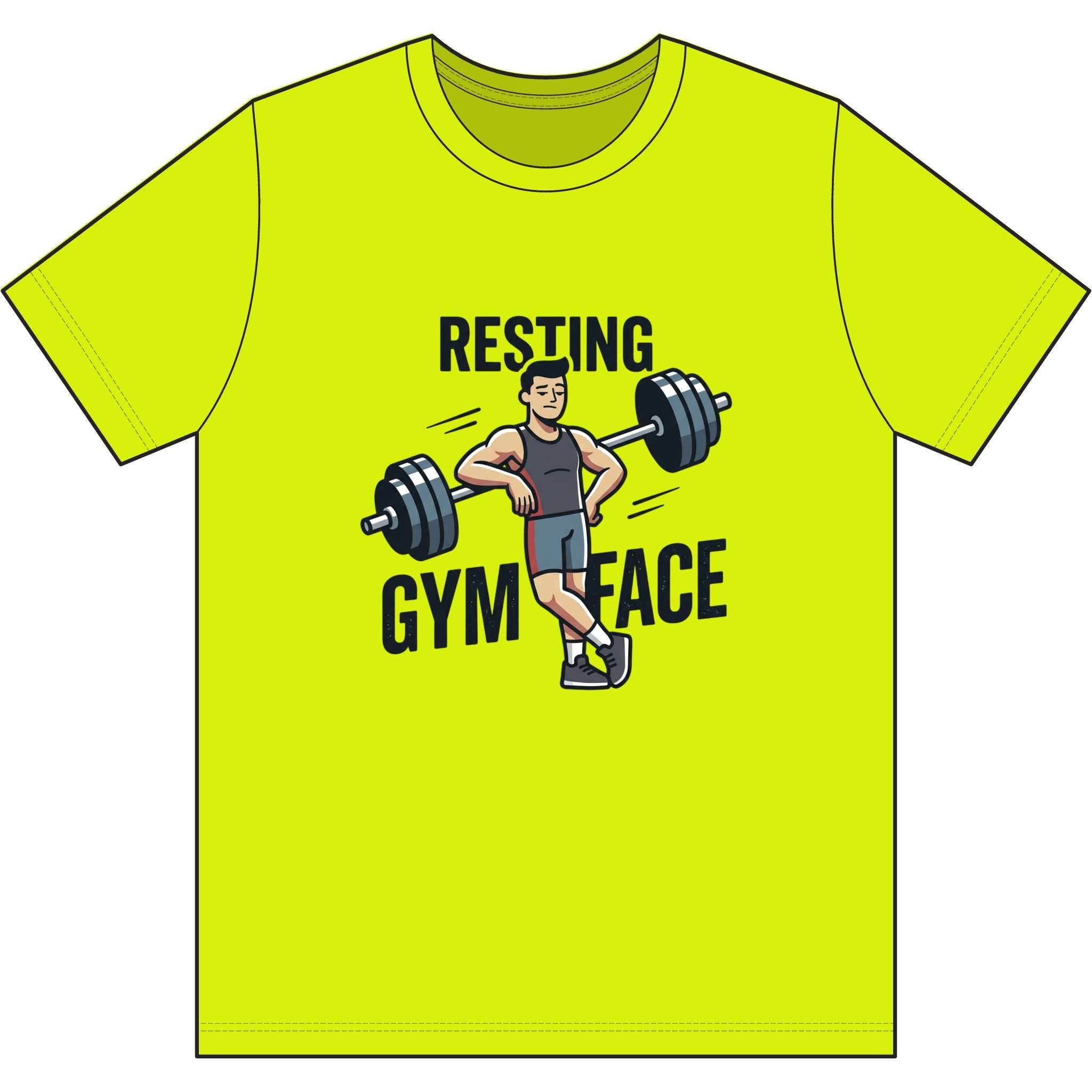 Resting Gym Face Dri-Power 100% Polyester T-Shirt