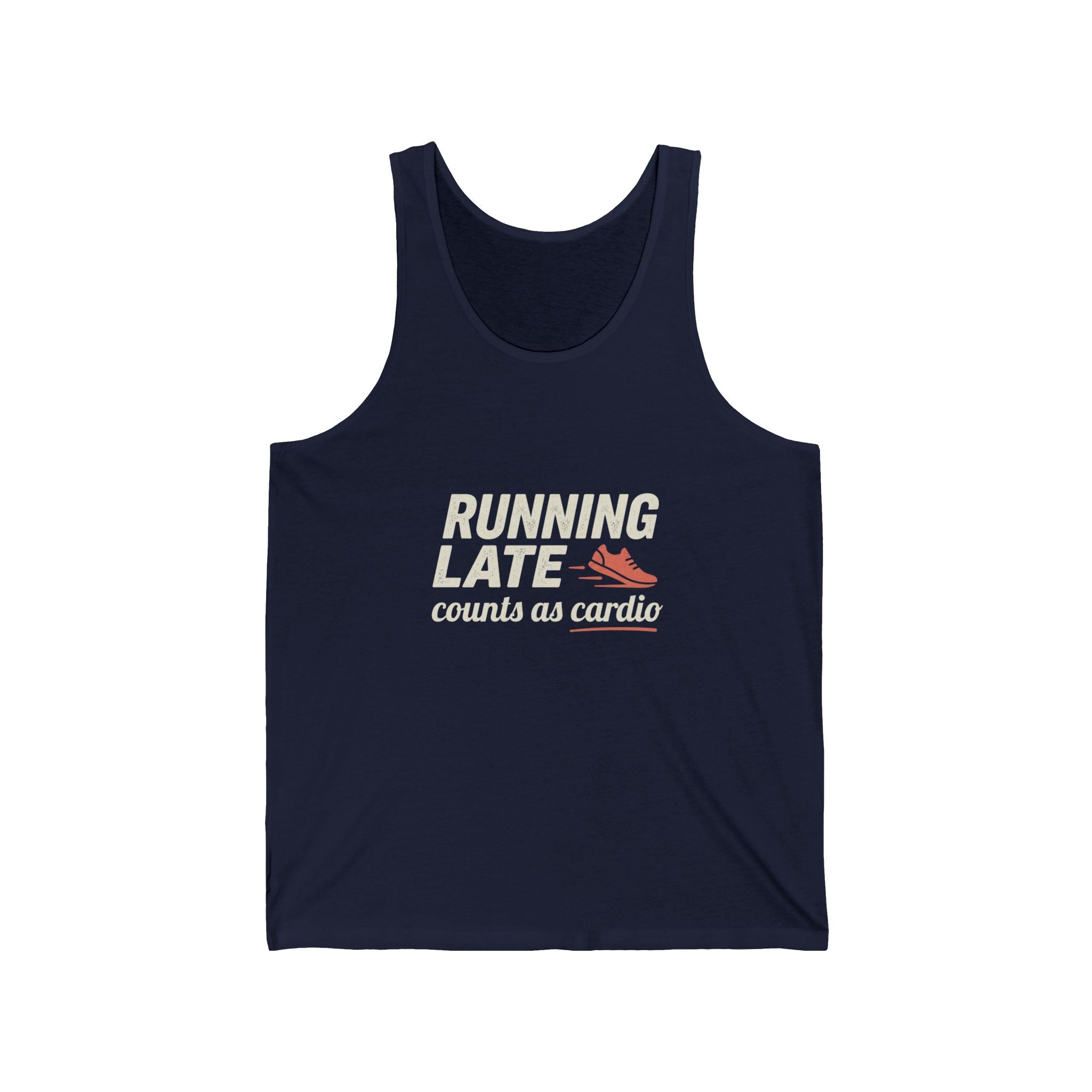 Running Late Counts as Cardio Unisex Jersey Tank