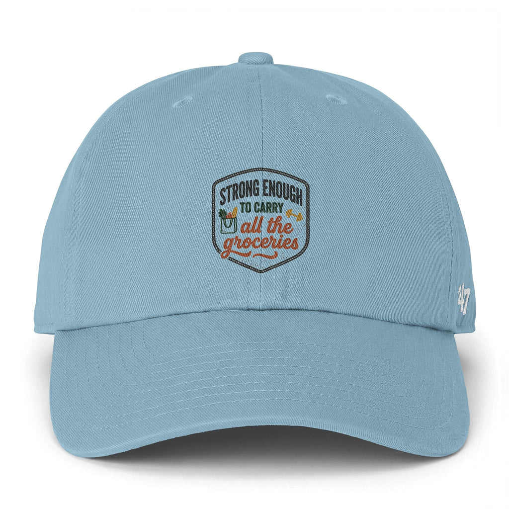 Strong Enough to Carry All the Groceries Clean Up Cap