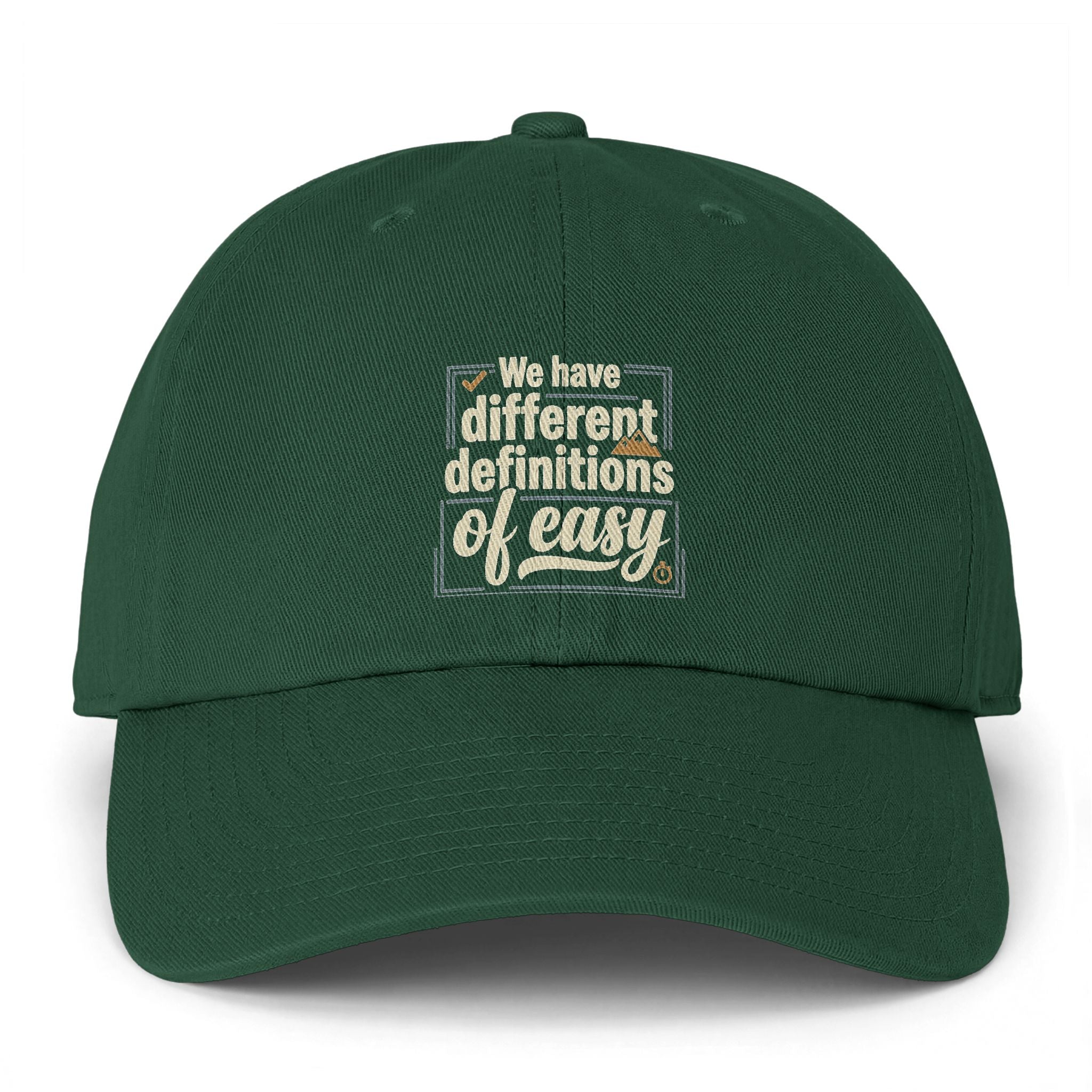 We Have Different Definitions of Easy Clean Up Cap