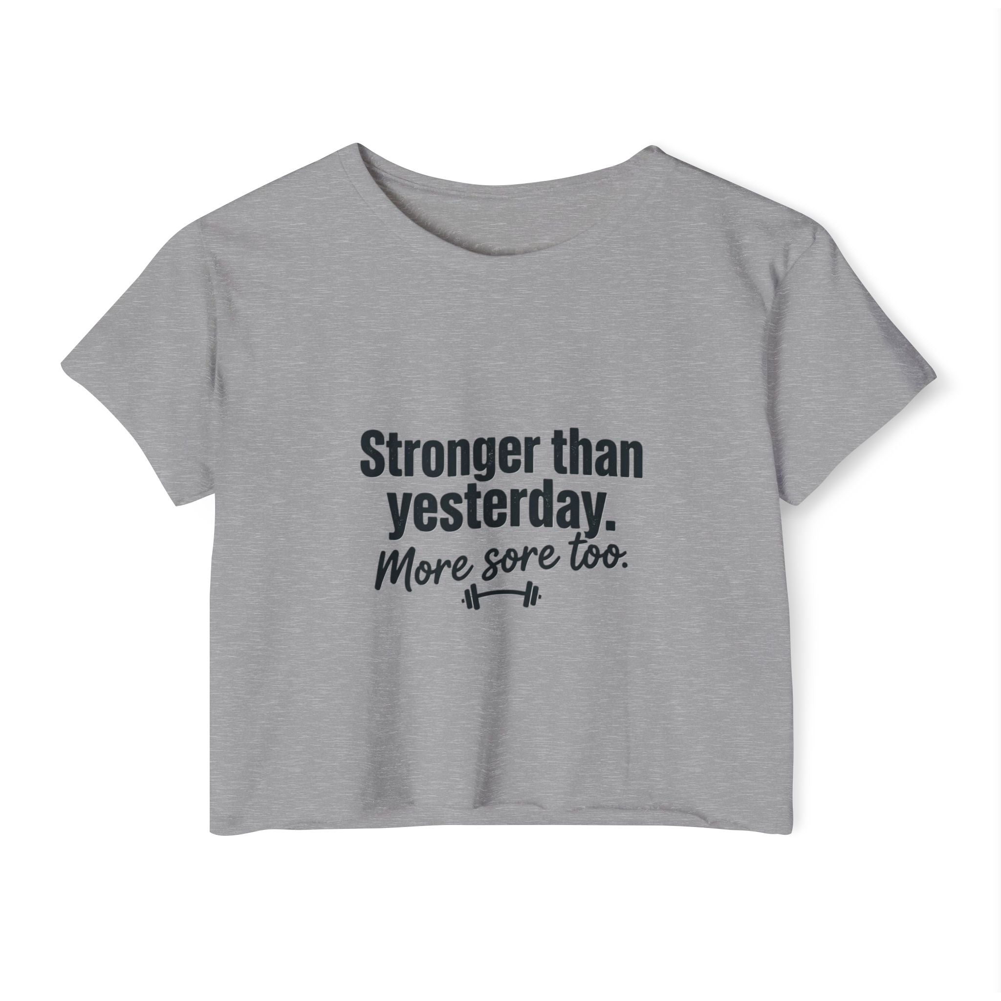 Stronger Than Yesterday Women's Festival Crop Top