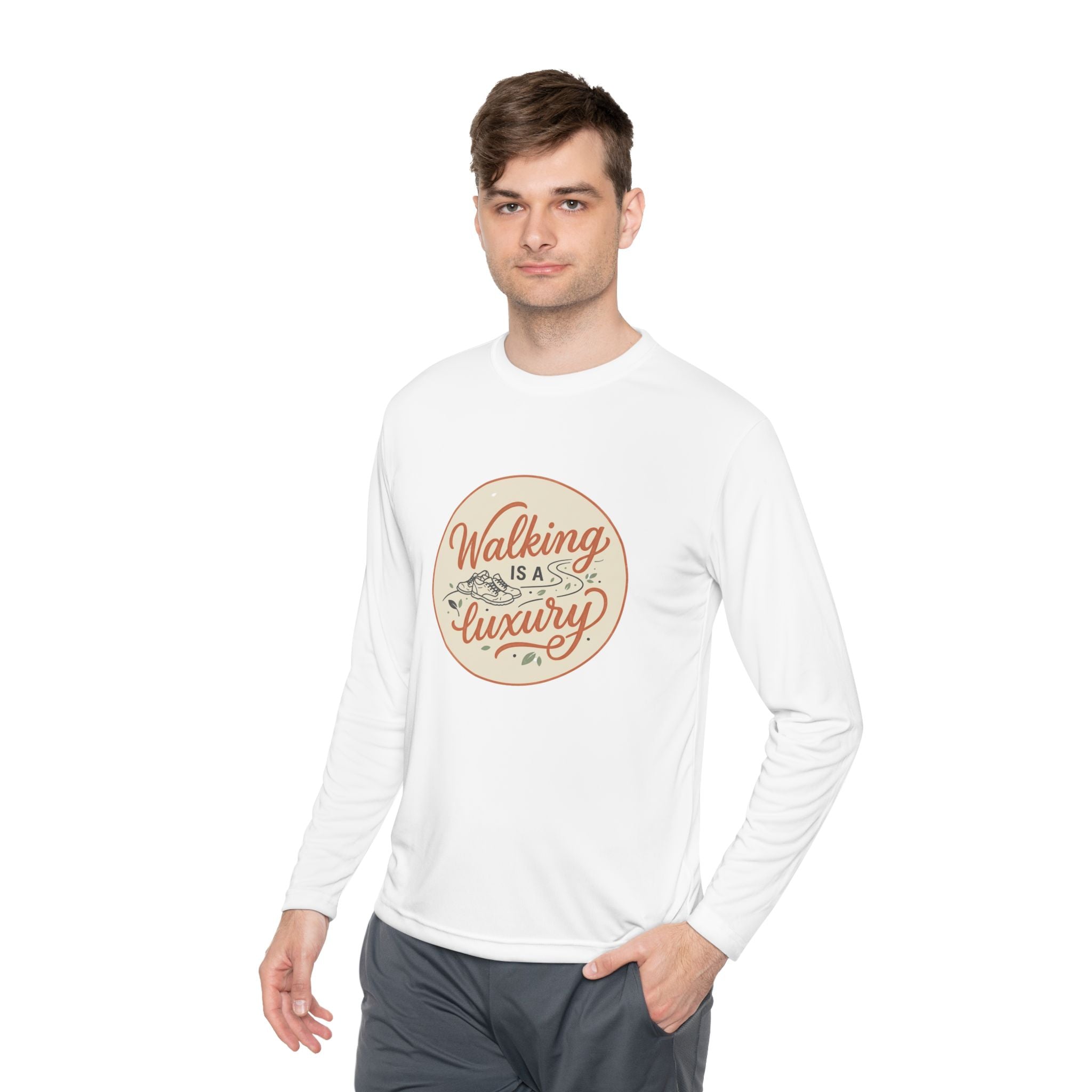 Walking is a Luxury Unisex Lightweight Long Sleeve Tee