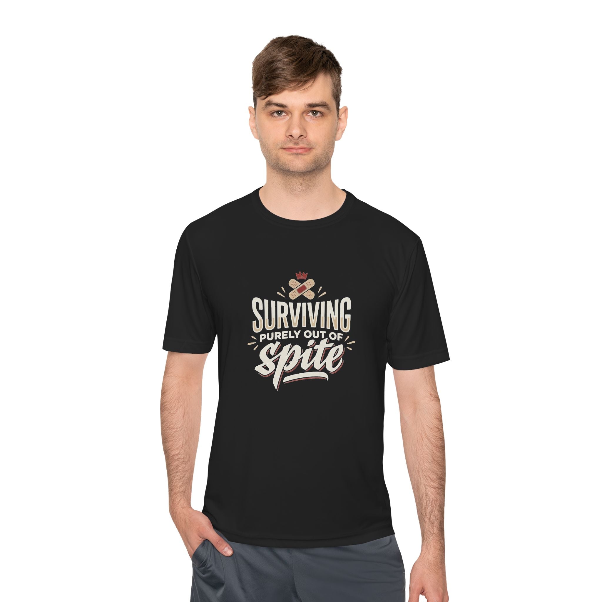 Surviving Purely Out of Spite Unisex Moisture Wicking Tee